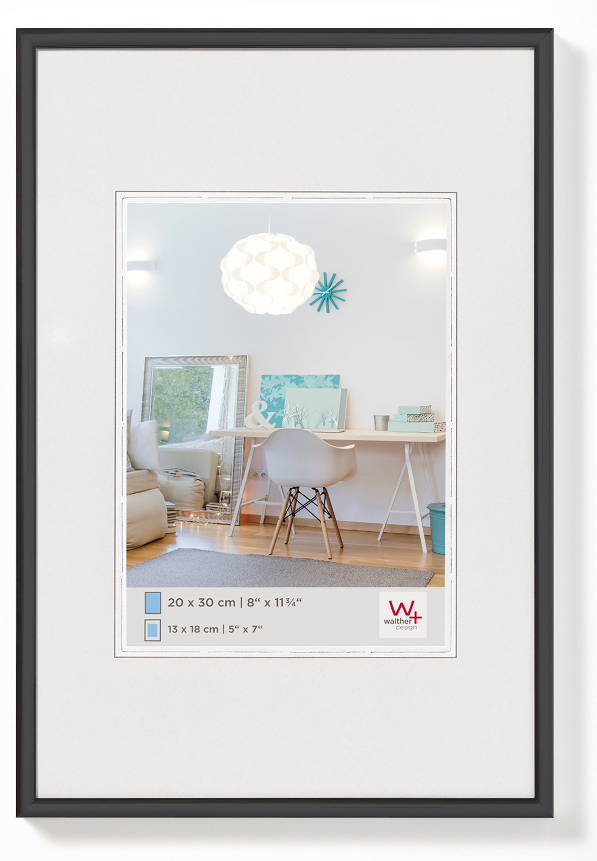 Bilderrahmen, New Lifestyle, Kunststoffprofil - 60X90 SCHWARZ