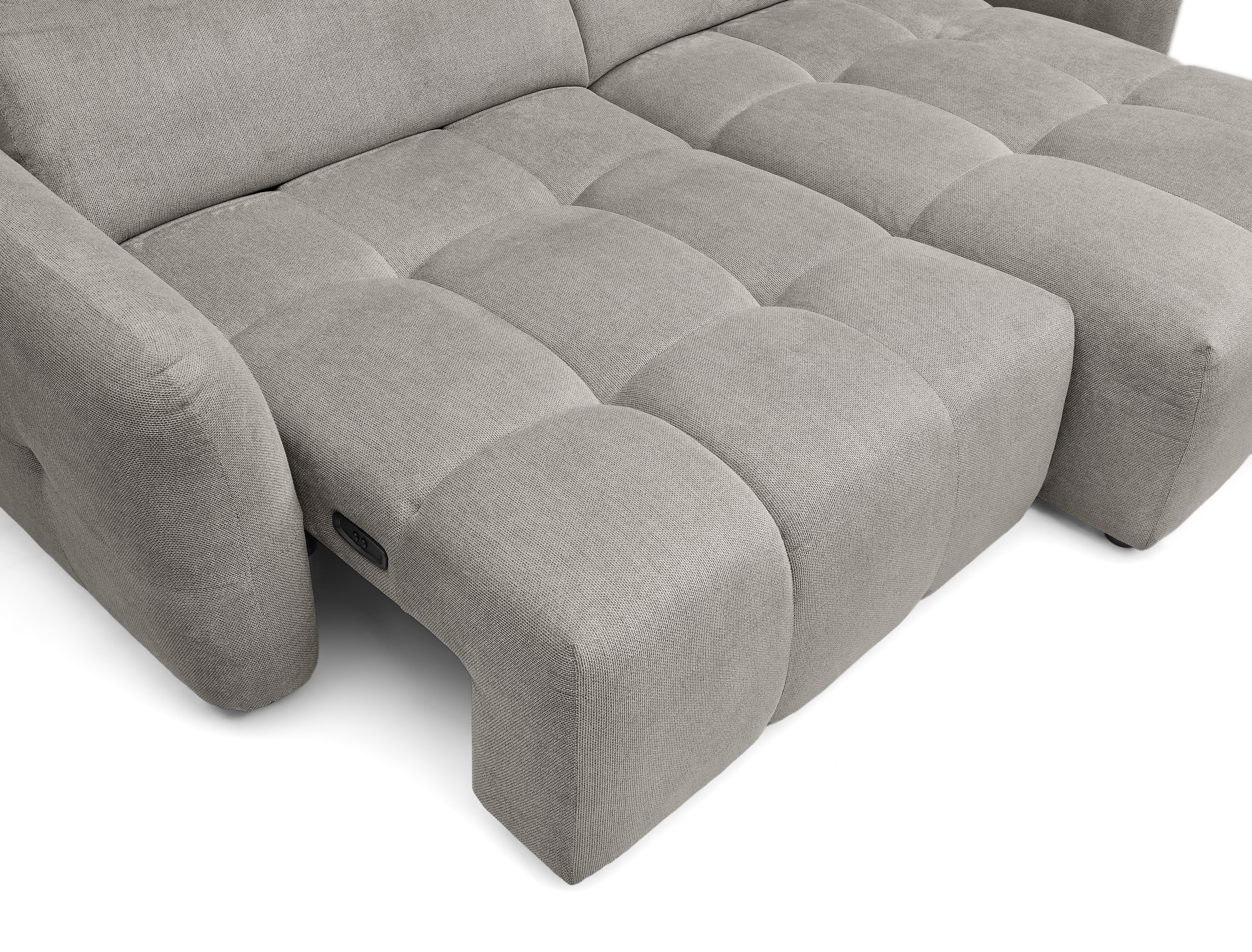 Ecksofa, Stoff truffle  - Madan