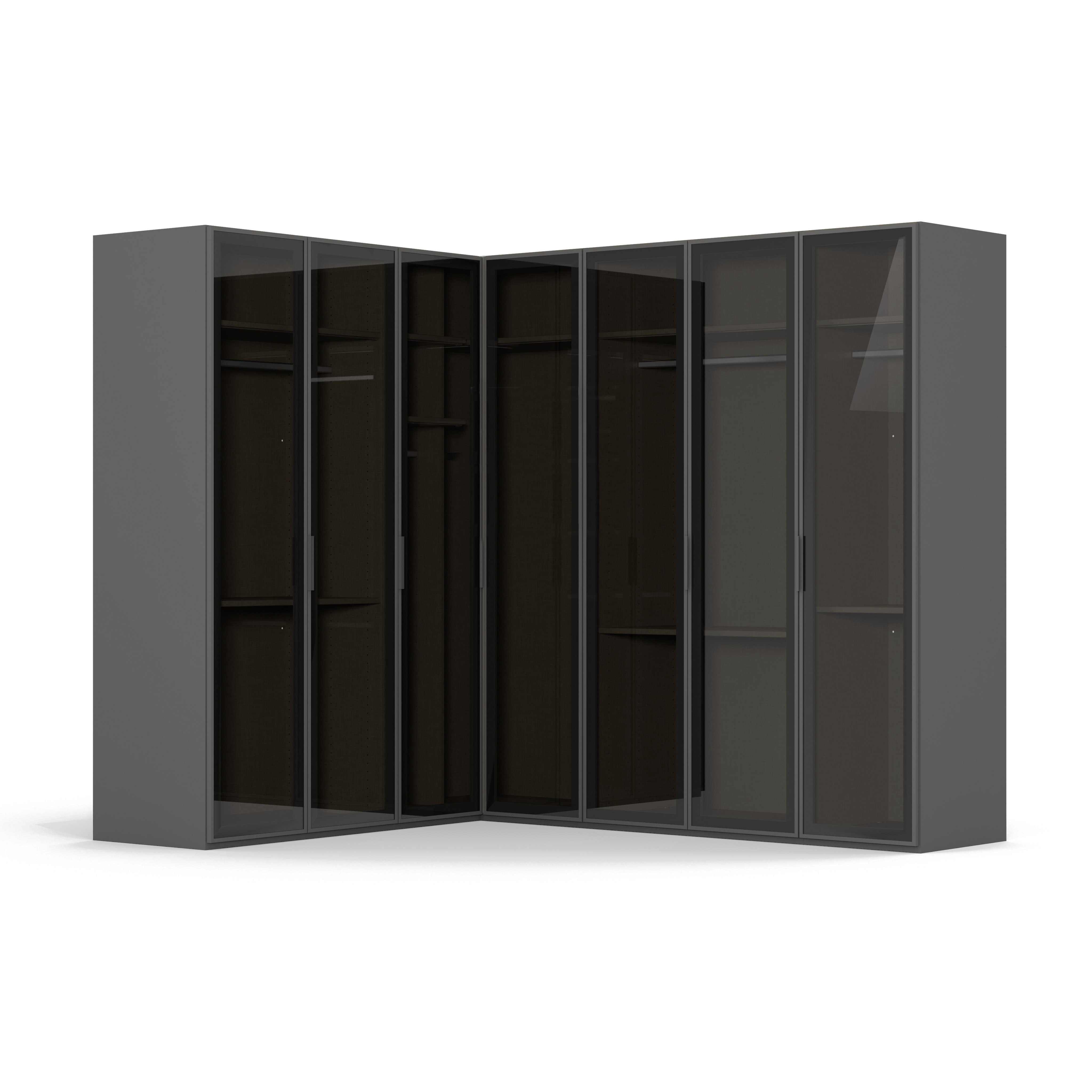 Kleiderschrank, graphit Dekor - MyStyle 3104
