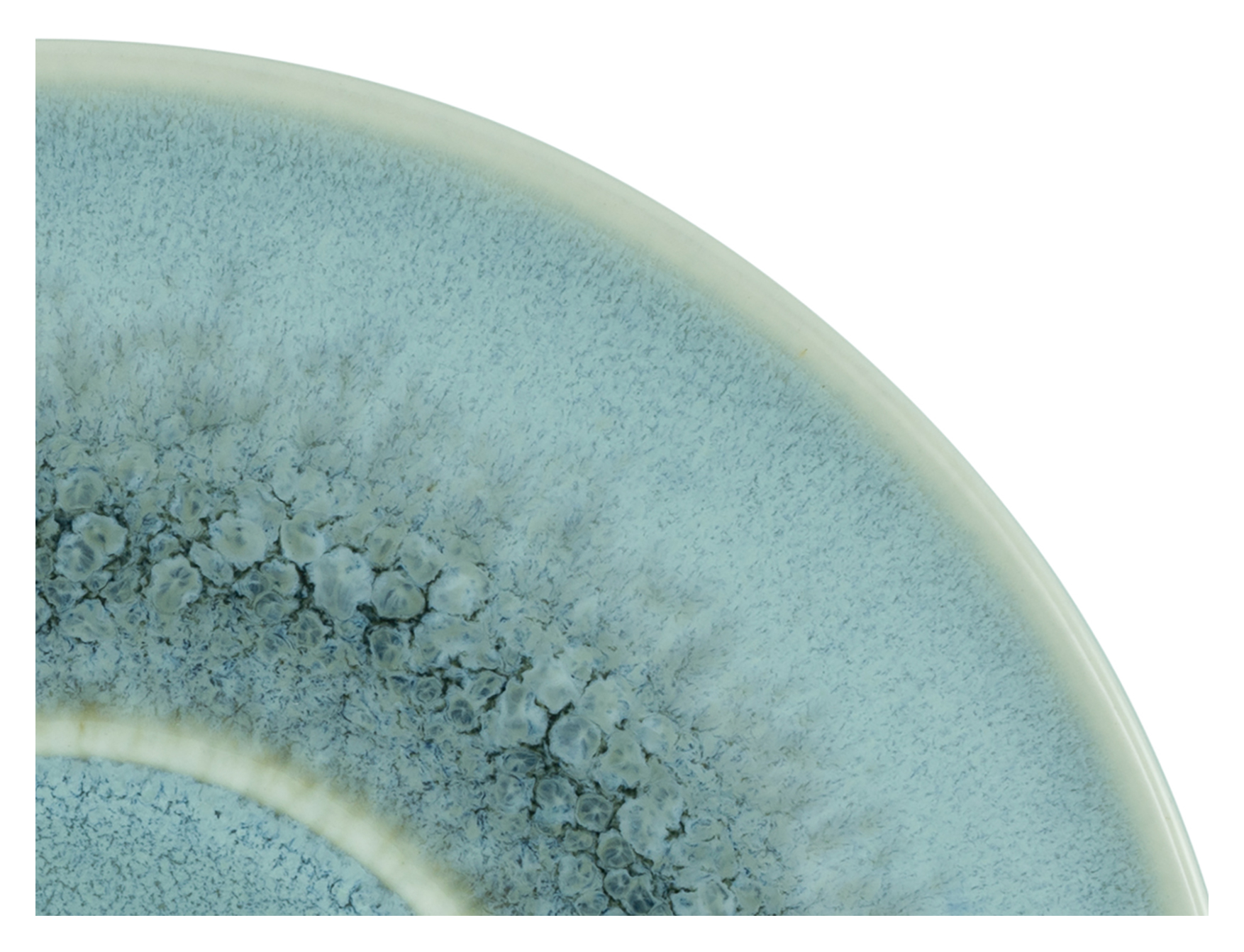 Cappuccinountertasse, 15,5x2x15,5 cm - Caldera, eisblau
