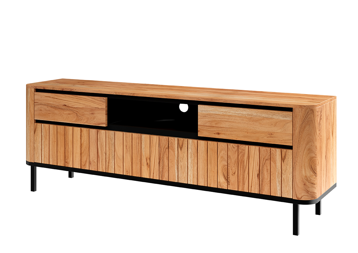 TV-Lowboard, Akazienholz, ca.177cm breit - MyStyle 1009