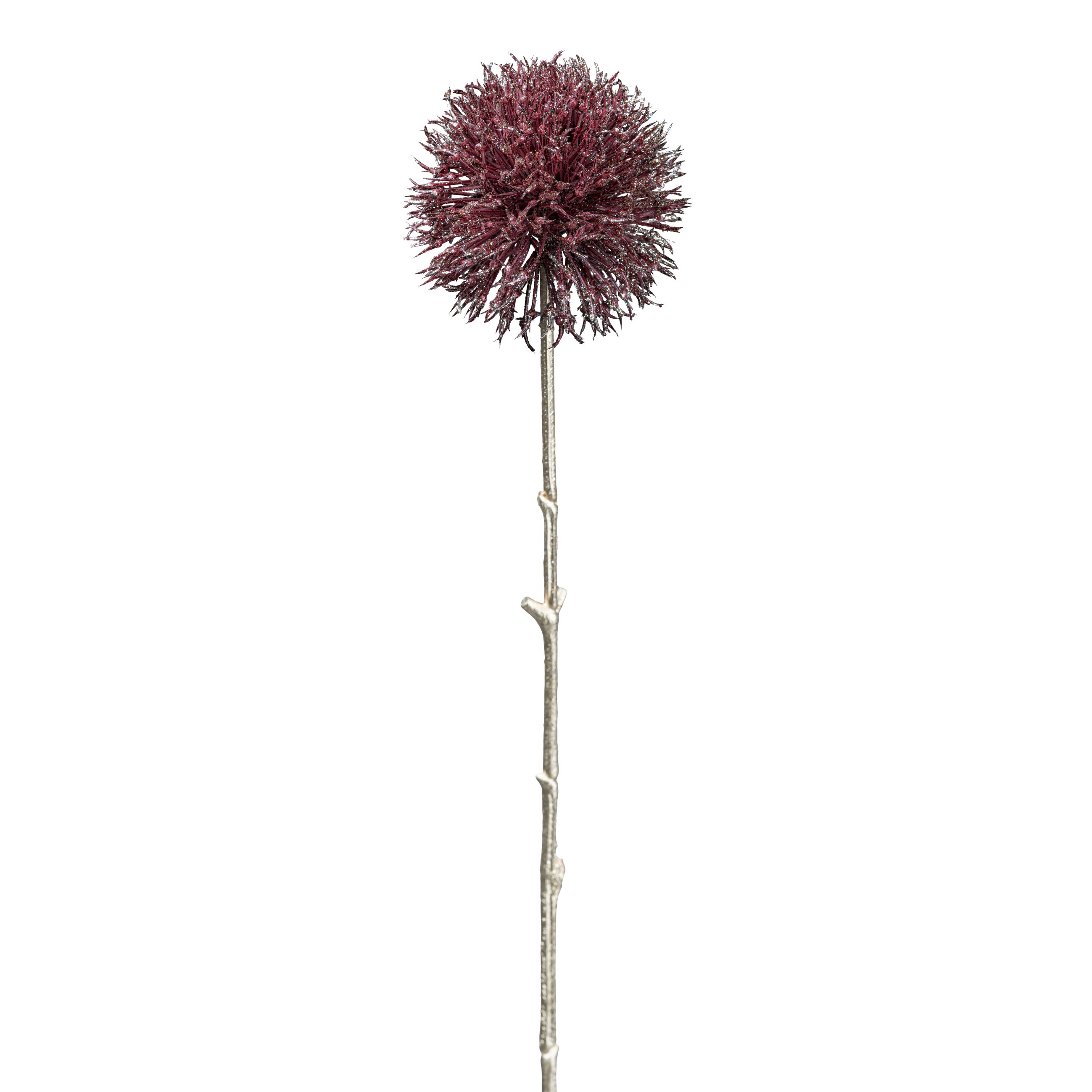 Kunstblume - Allium, 49 cm, bordeaux