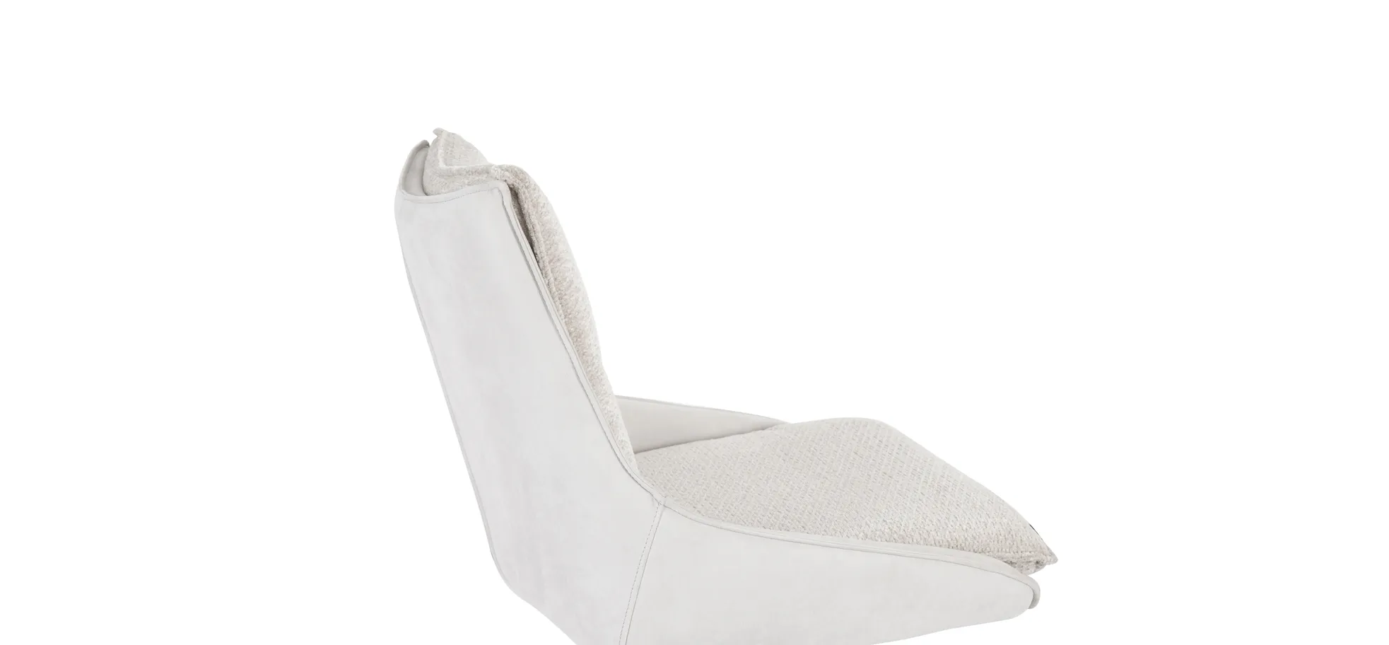 Stuhl, Bezug silber/Retrobliss, drehbar - Mandy