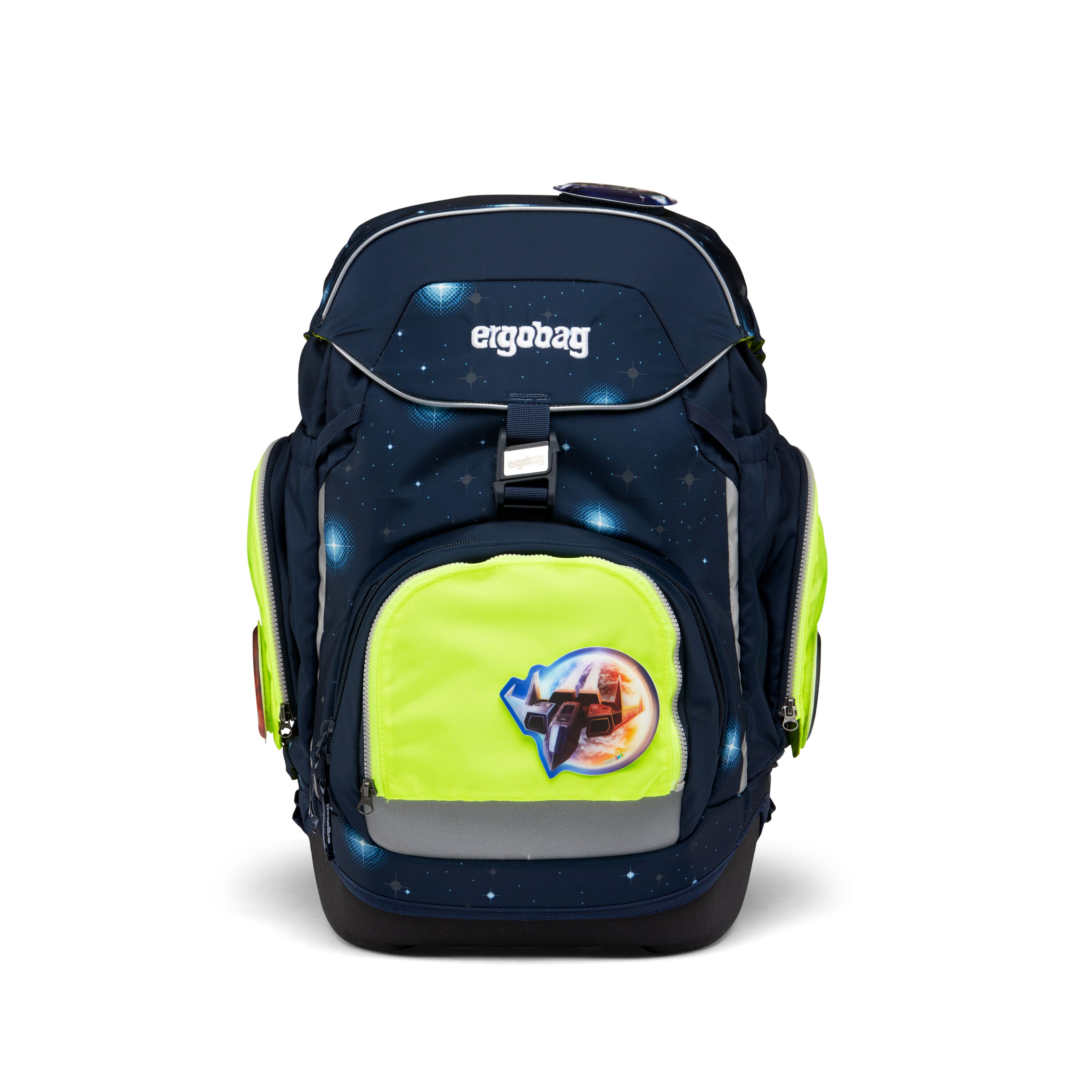 ergobag Sicherheitsset, gelb - fluo zip