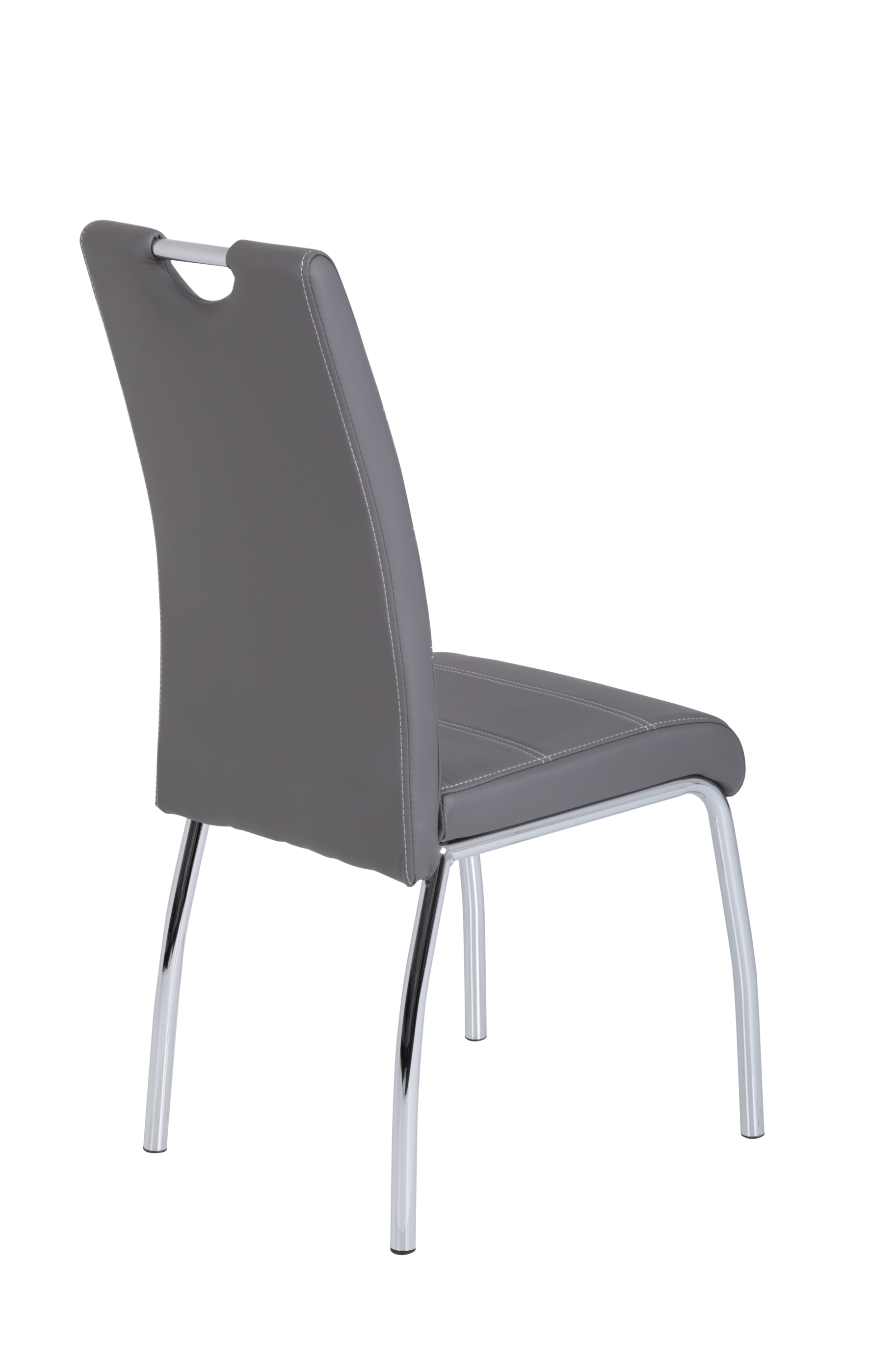 Stuhl, Kunstleder grau  - MYTOGO 66