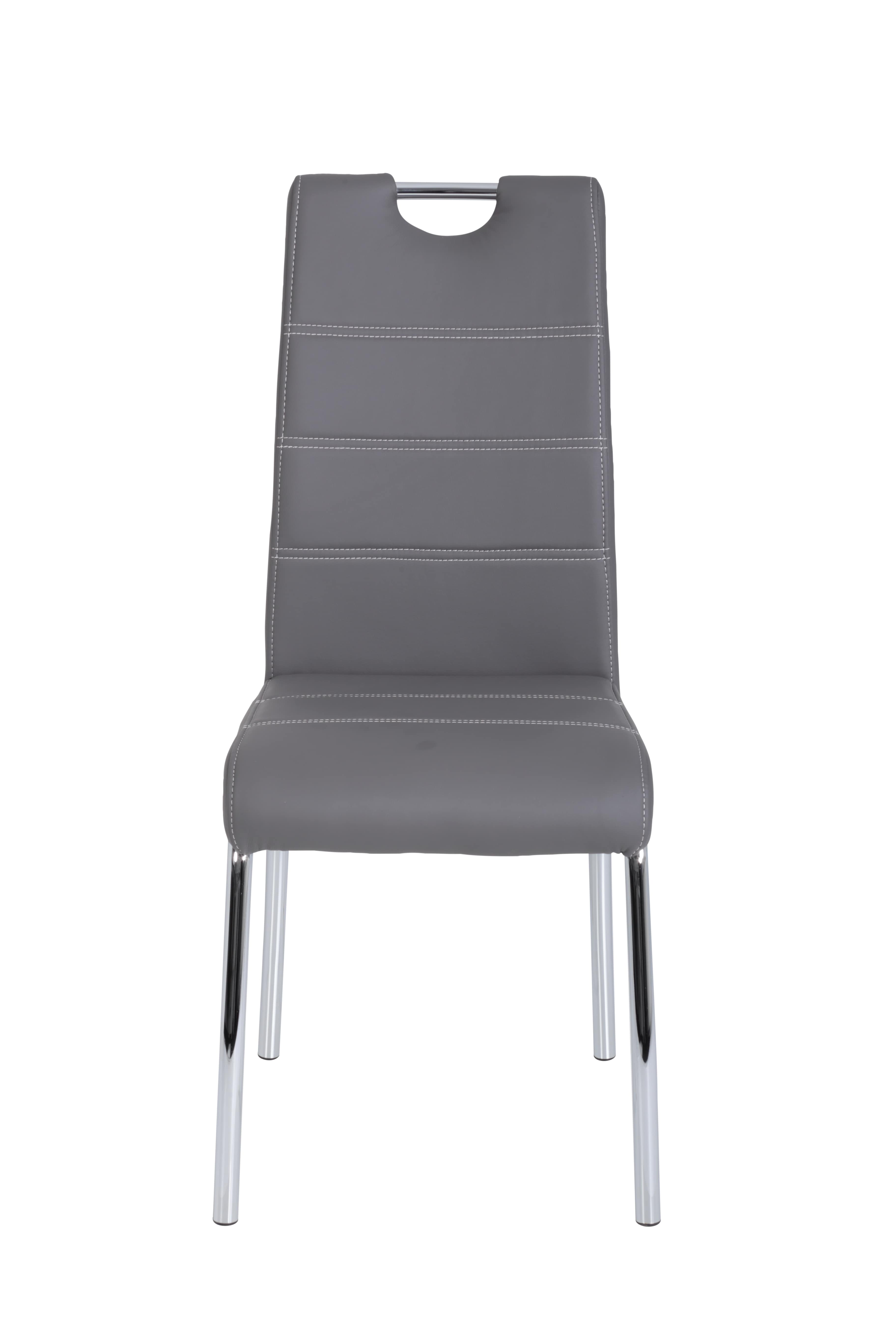 Stuhl, Kunstleder grau  - MYTOGO 66
