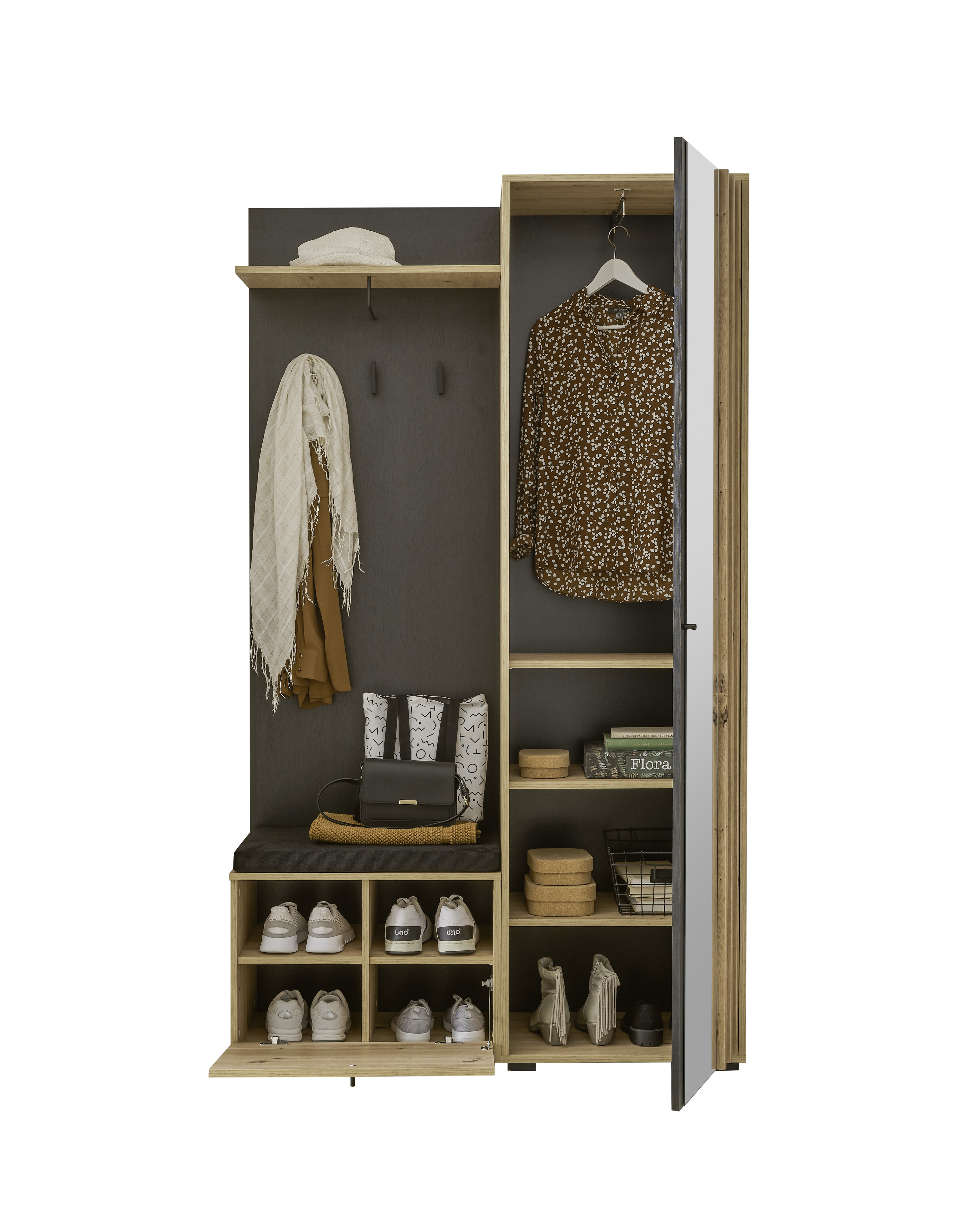 Kompakt-Garderobe, Artisan Eiche - MyStyle 6015