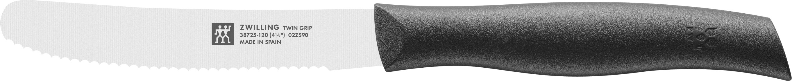 Universalmesser Twin Grip, 12 cm, Schwarz - Twin Grip