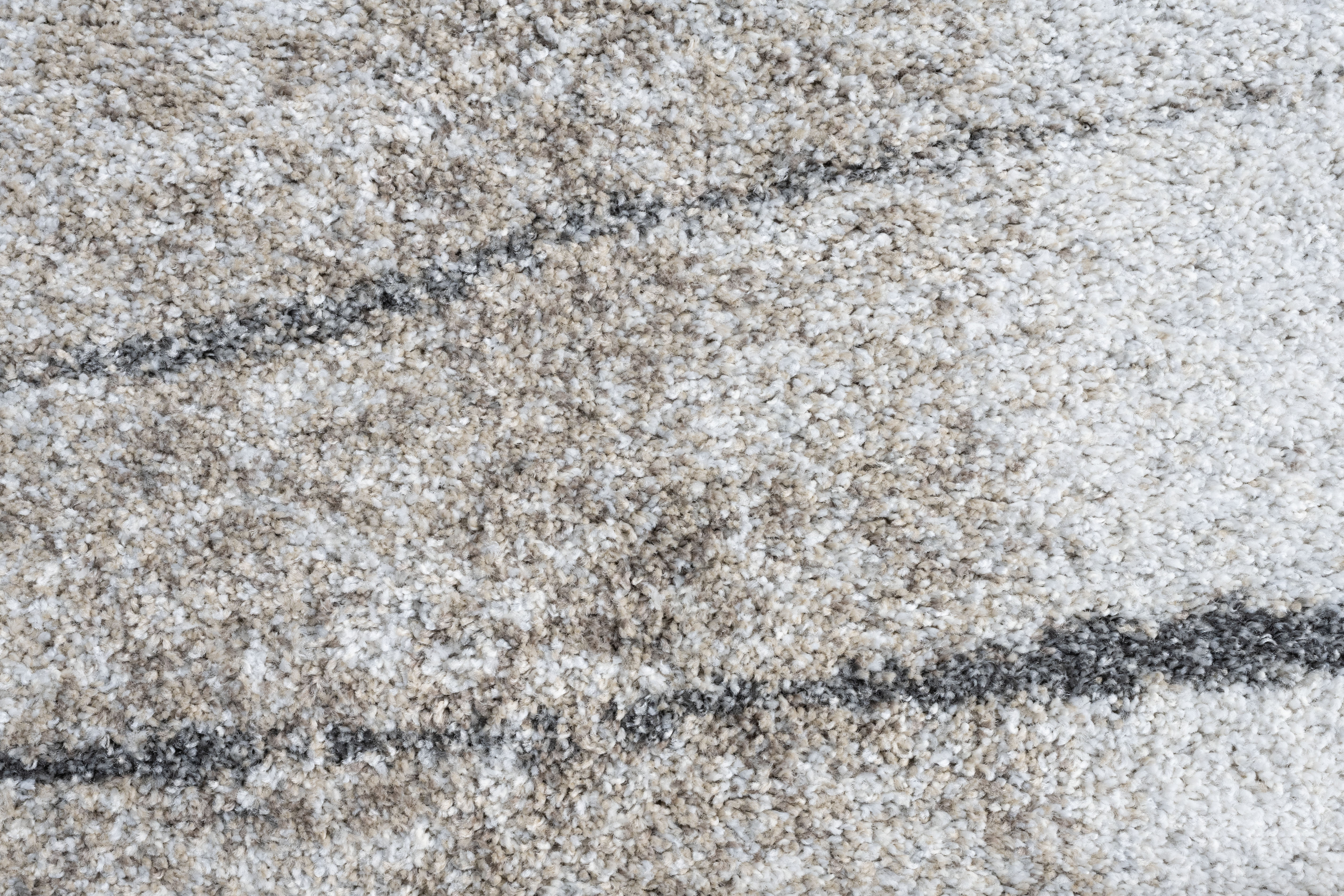 Webteppich, weiß-braun-grau, 133x195 cm - Rehari