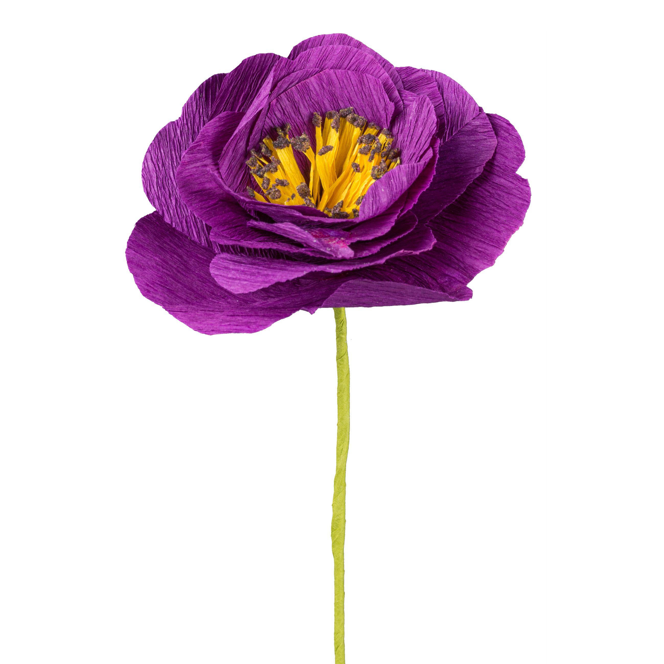 Papierblume - Papierblume Ranunkel, 33 cm, lila