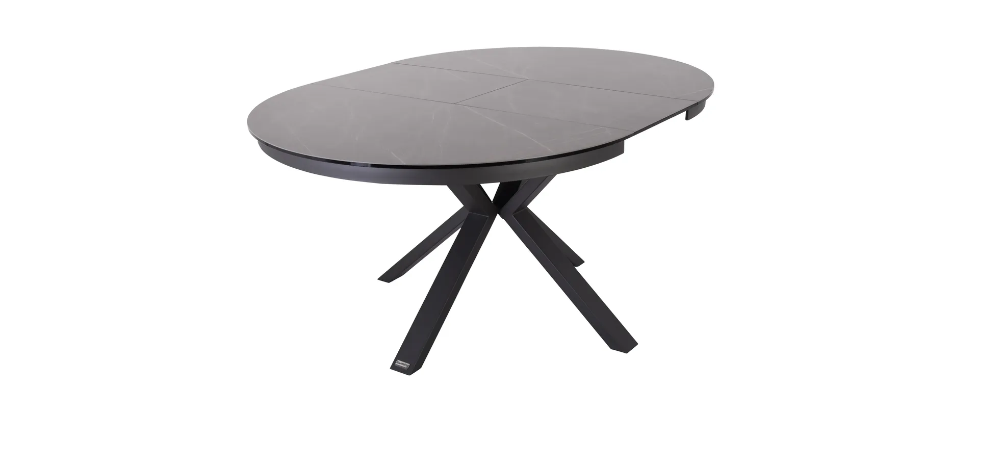 Esstisch MAIJA - ausziehbar, Ø/H ca. 120x76 cm, Glaskeramik, Steingrau Esstisch MAIJA - ausziehbar, Ø/H ca. 120x76 cm, Glaskeramik, Steingrau