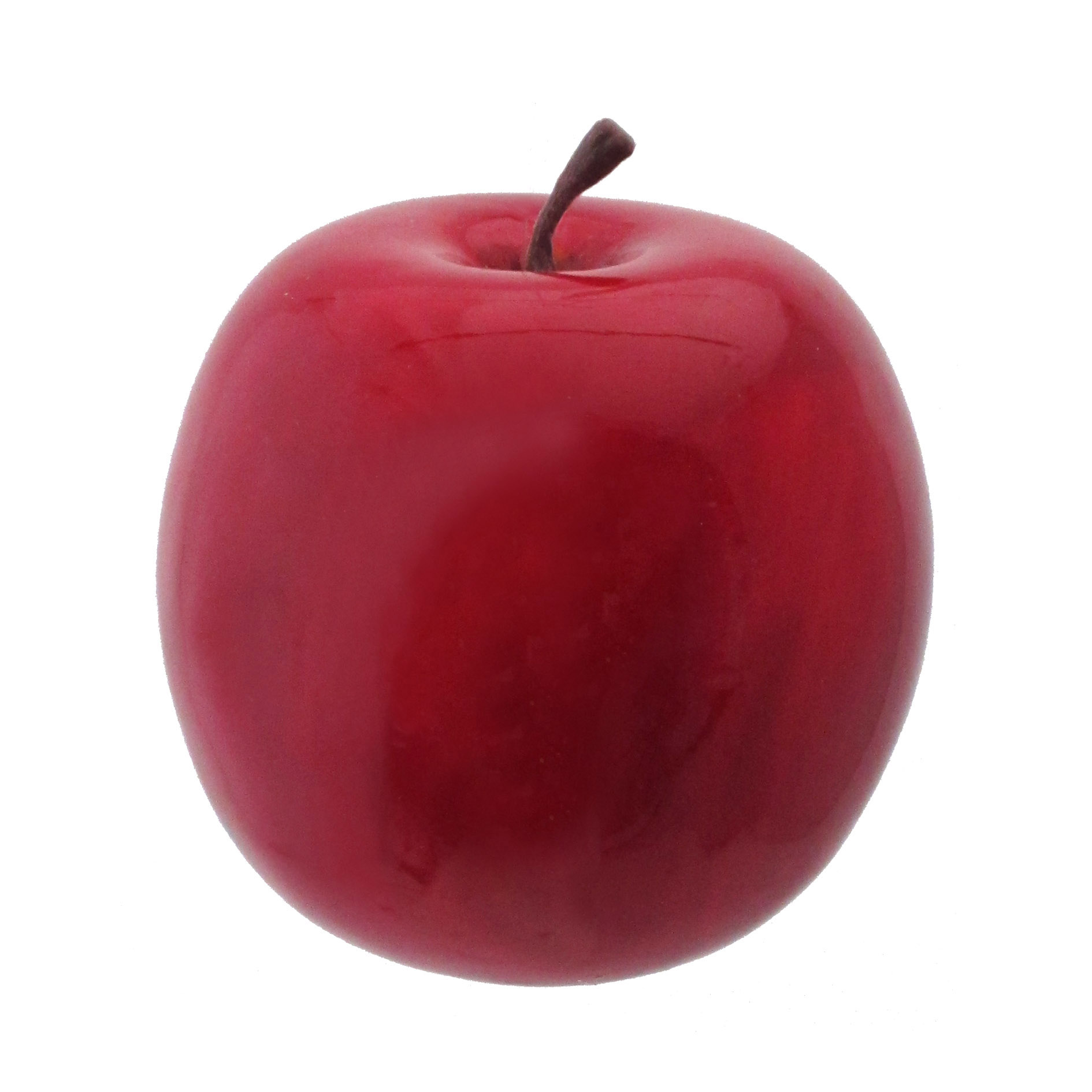 Dekoapfel - Apfel mit Hänger, 8 cm, rot