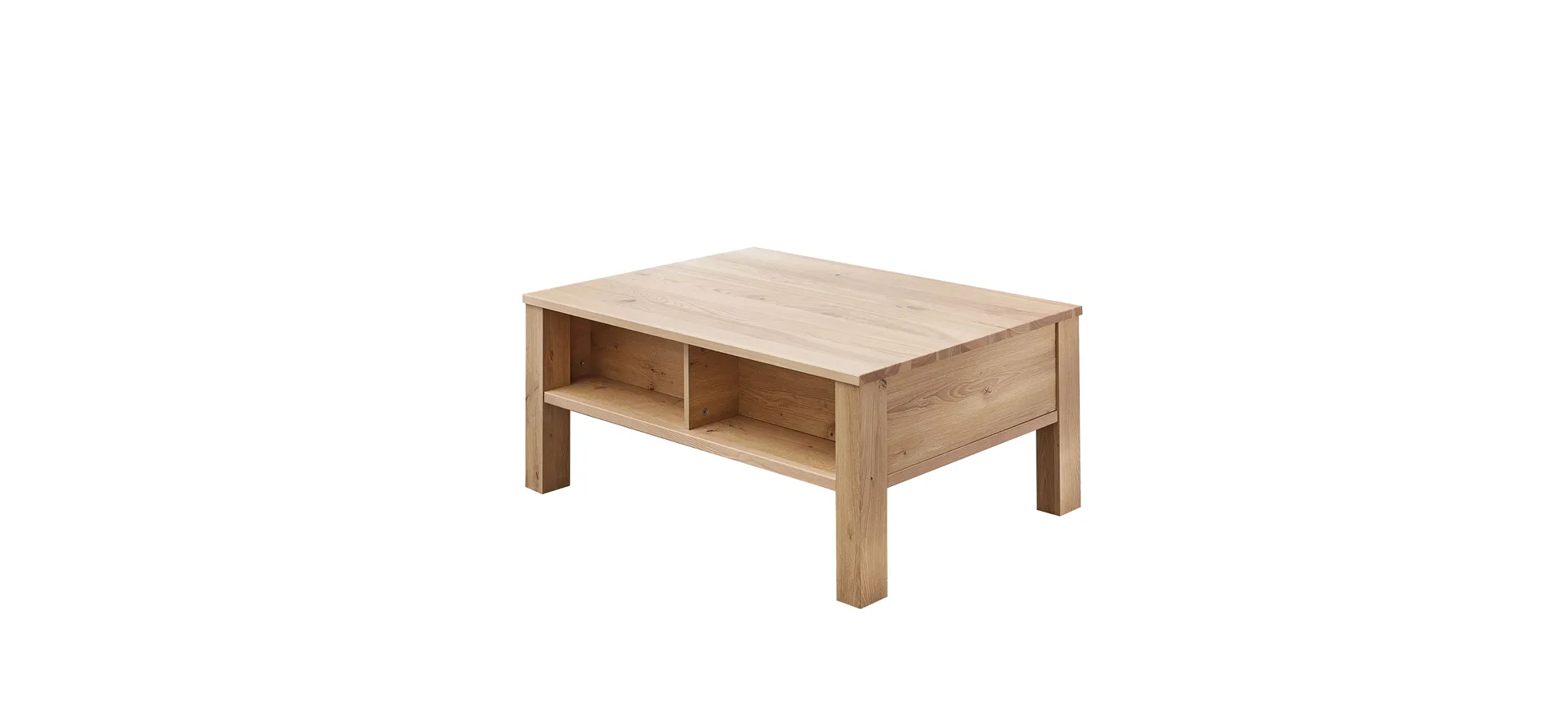 Couchtisch - mit Schubkasten, LBH ca. 115x65x45 cm, Altesche teilmassiv