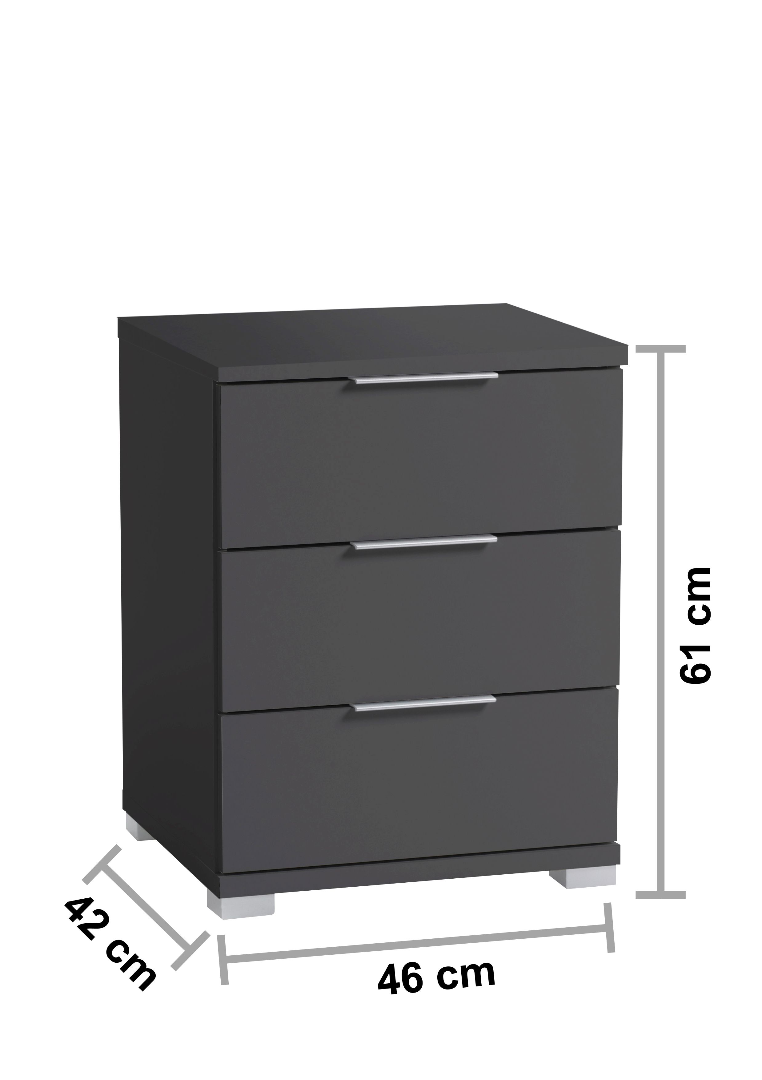 Nachtkommode, Graphit - MyStyle 3057