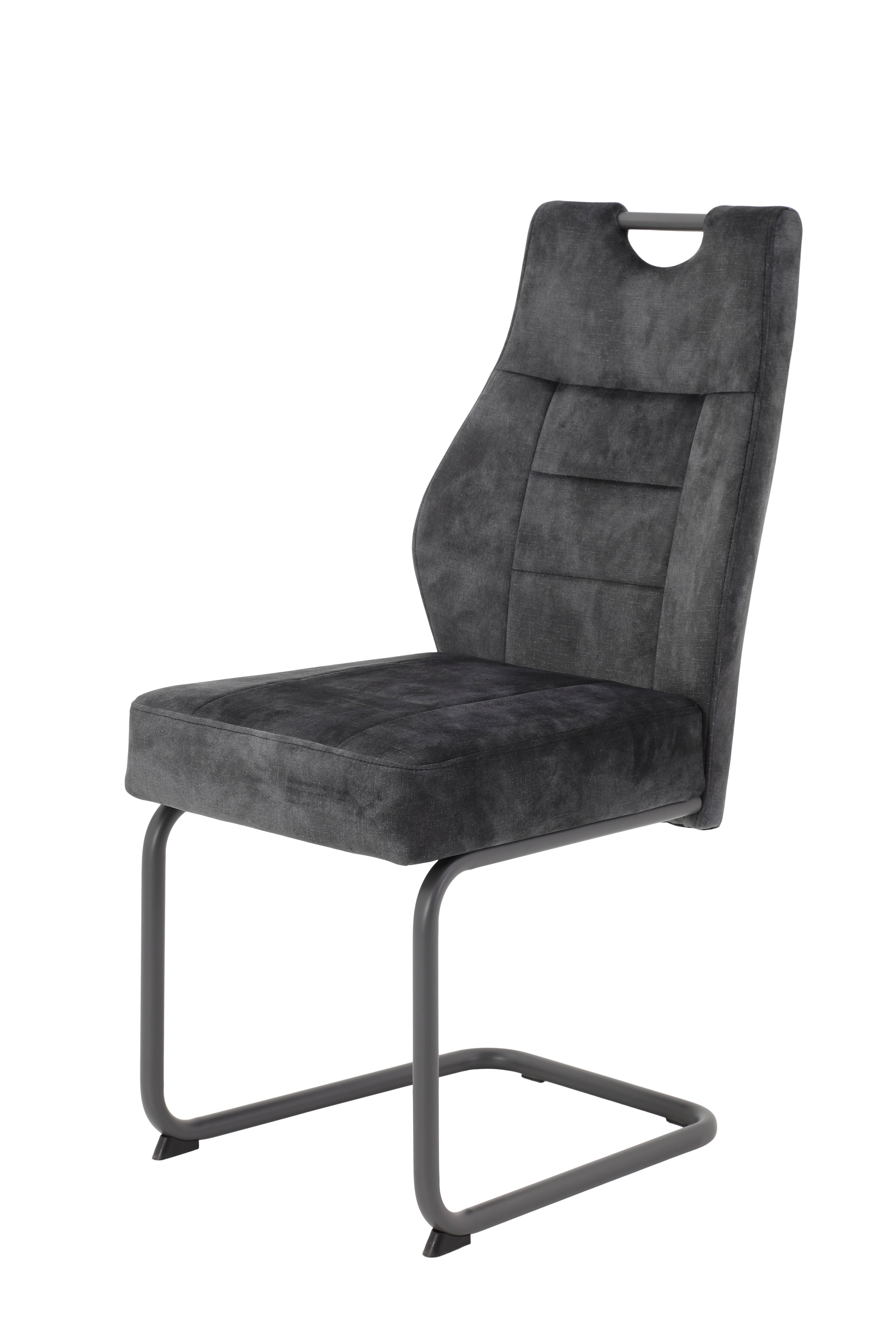 Schwingstuhl, Samtvelours anthrazit - MyTrend 245