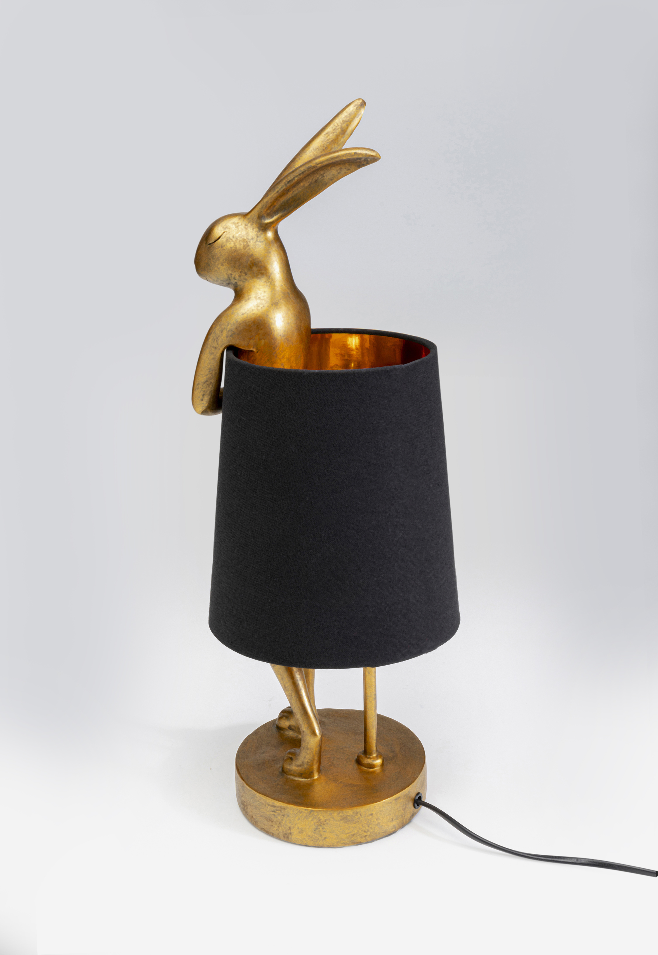 Tischleuchte Animal Rabbit, schwarz/gold - Leuchten