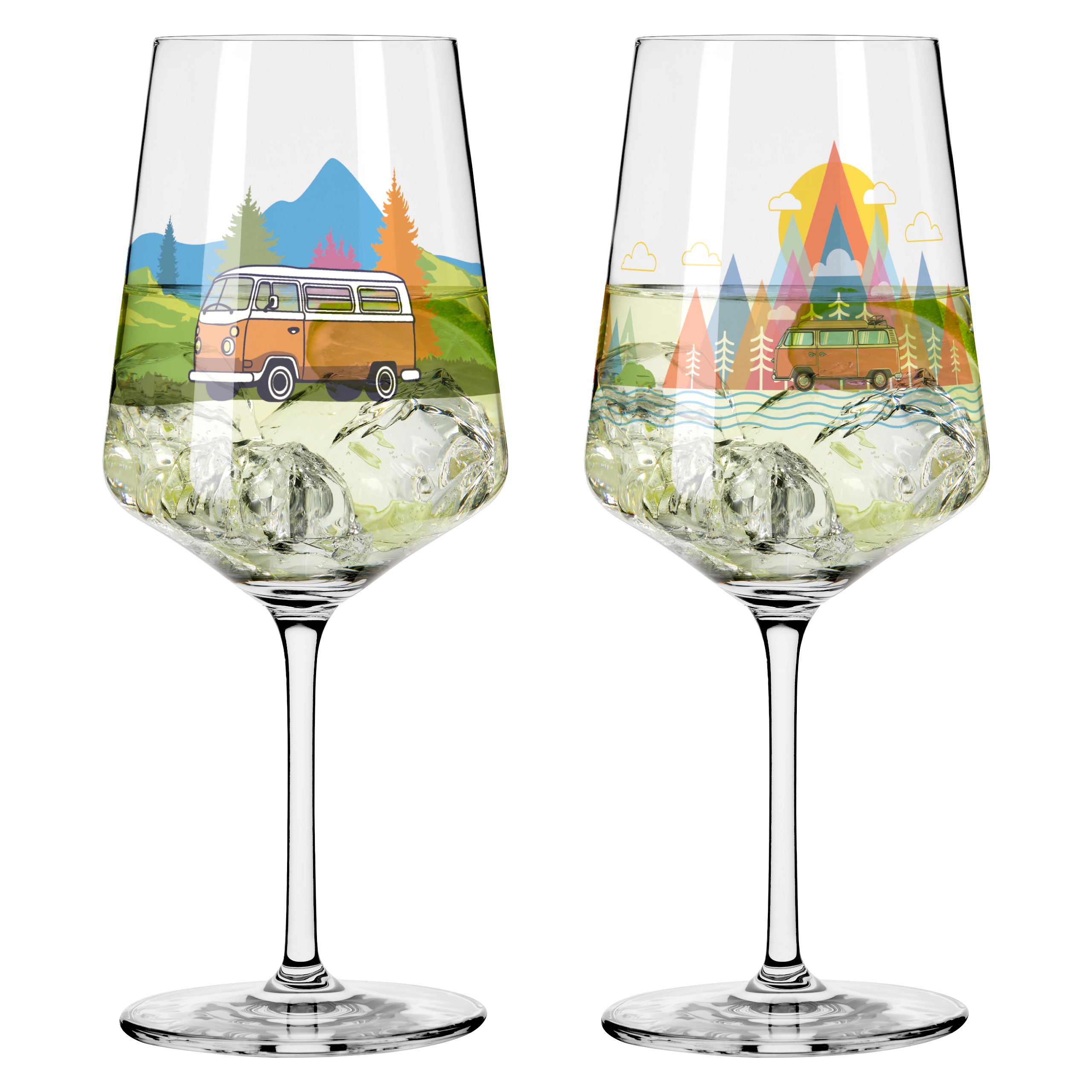 Ritzenhoff Cocktailglas-Set Entdecker - 2-er Set, campingwagen