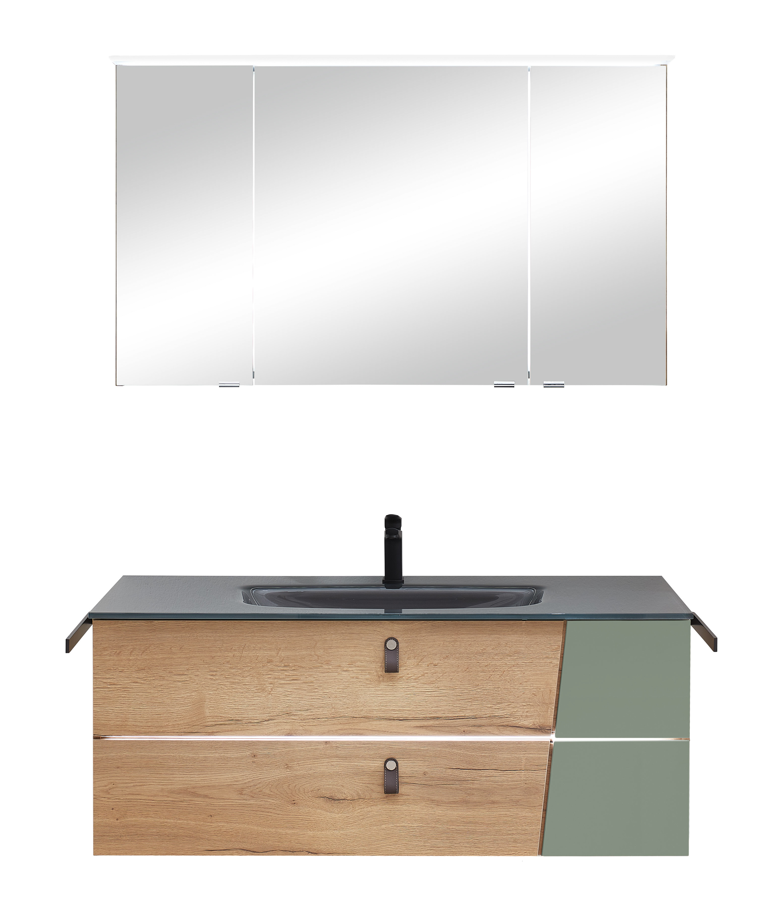 Badkombi, Eiche, Schilfgrün - Serie 7040