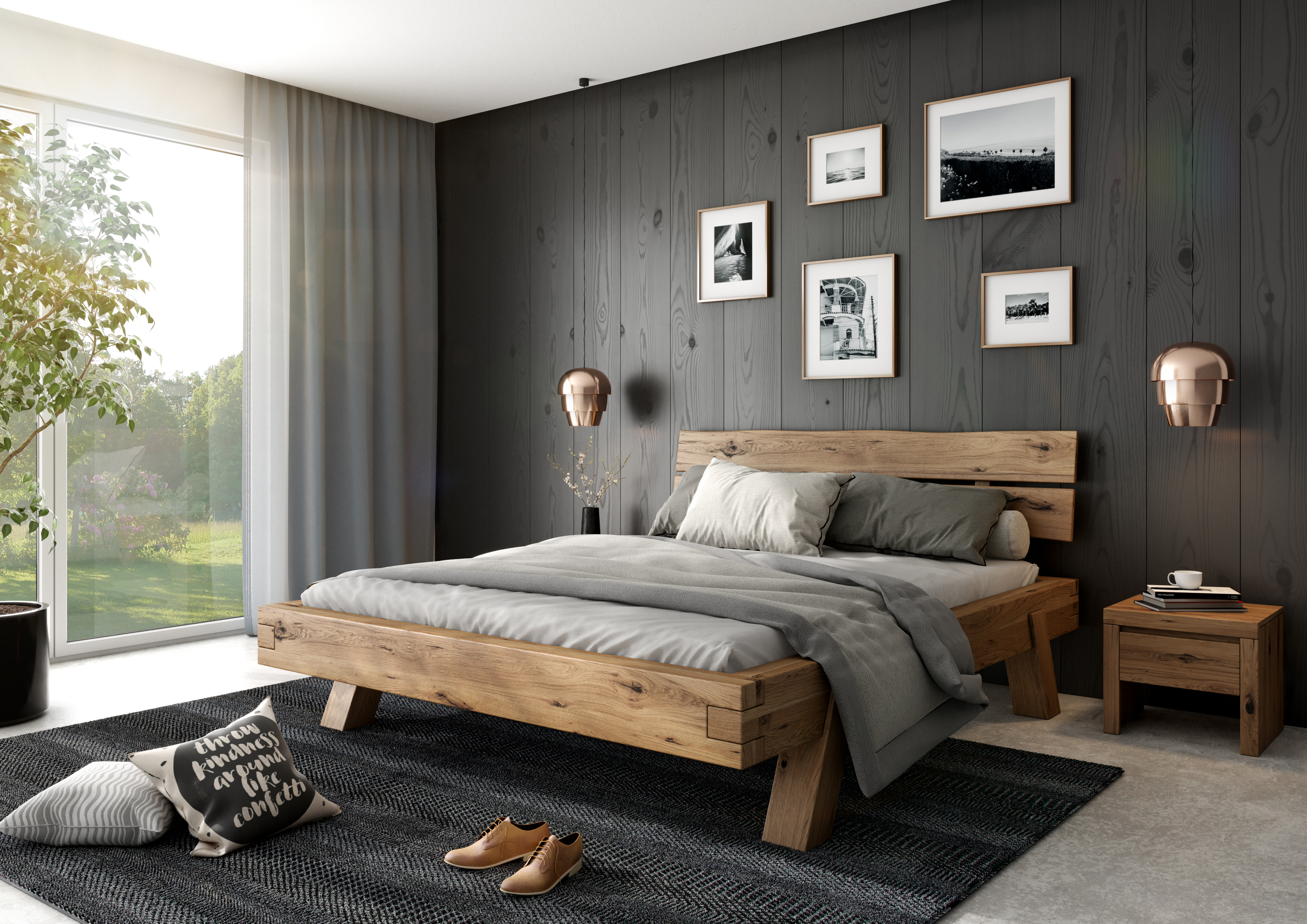 Nachtkonsole, Eiche, 1 Schub - Mytrend 322