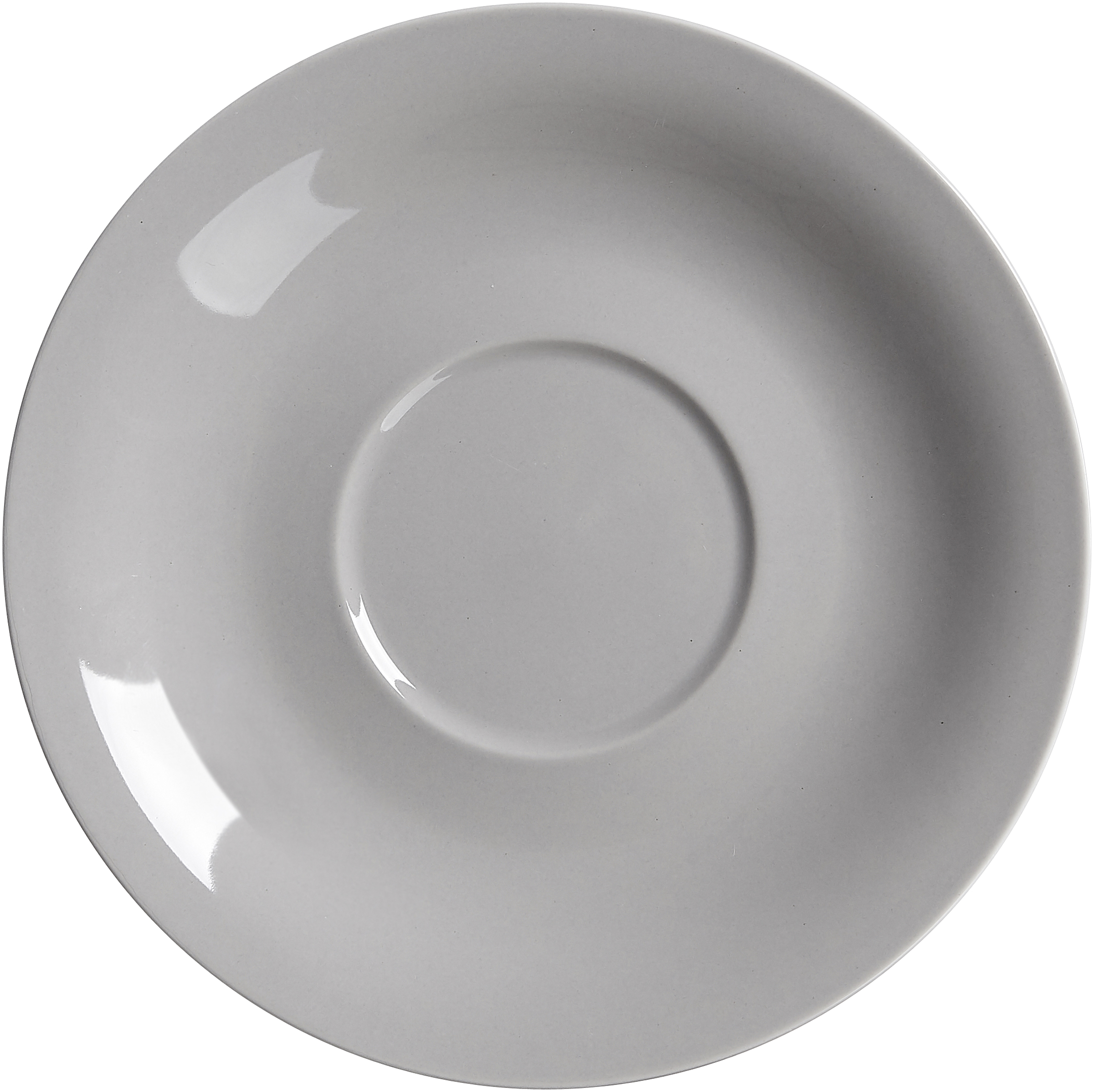 Jumbo-Untertasse Doppio Grau 17 cm - Porzellan, sü