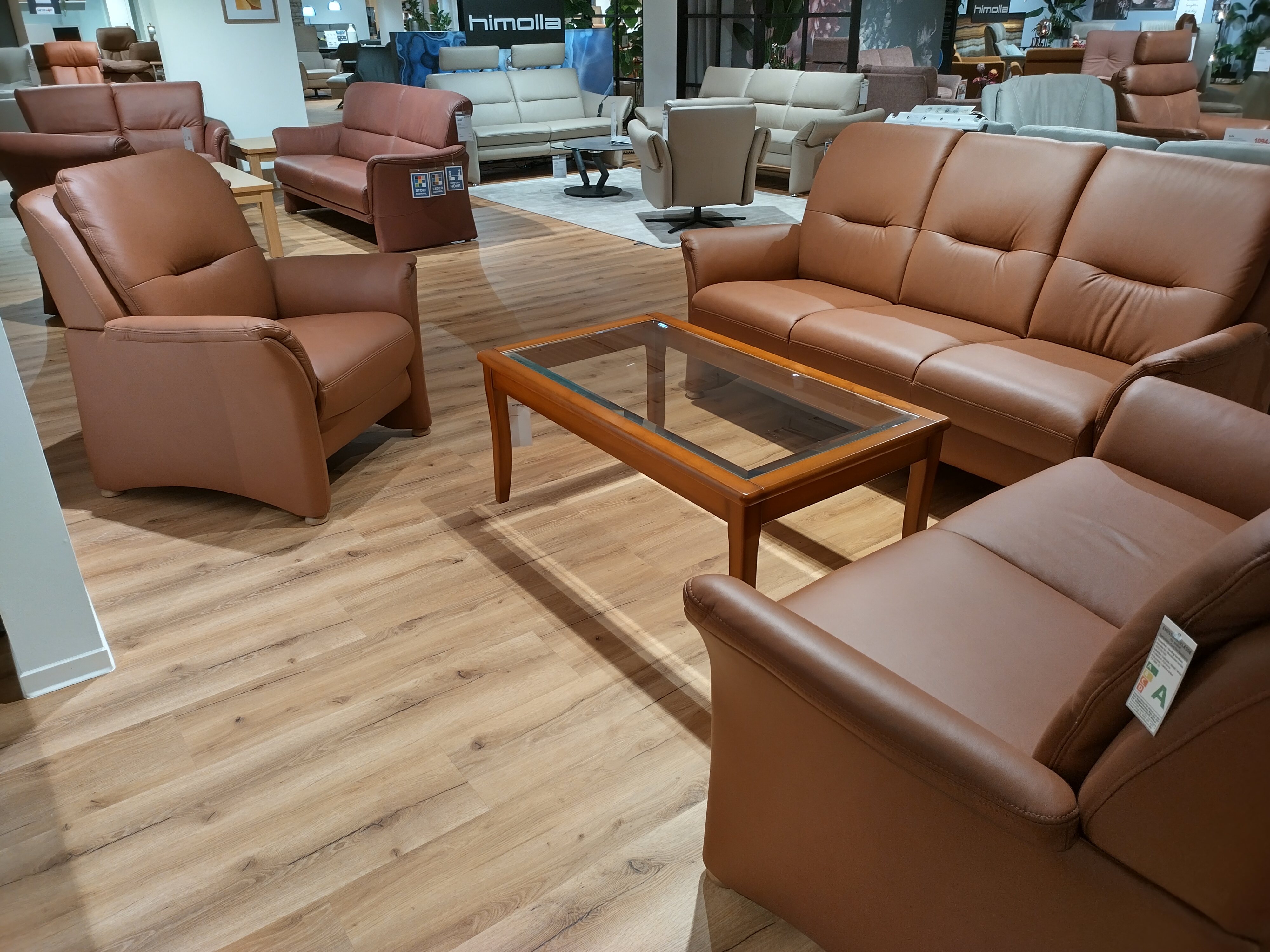 Polstergarnitur, Leder Vivre parkett - MyStyle 2000