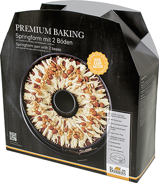 Springform mit 2 Böden, Ø 28 cm, Premium Baking - Höhe 9 cm