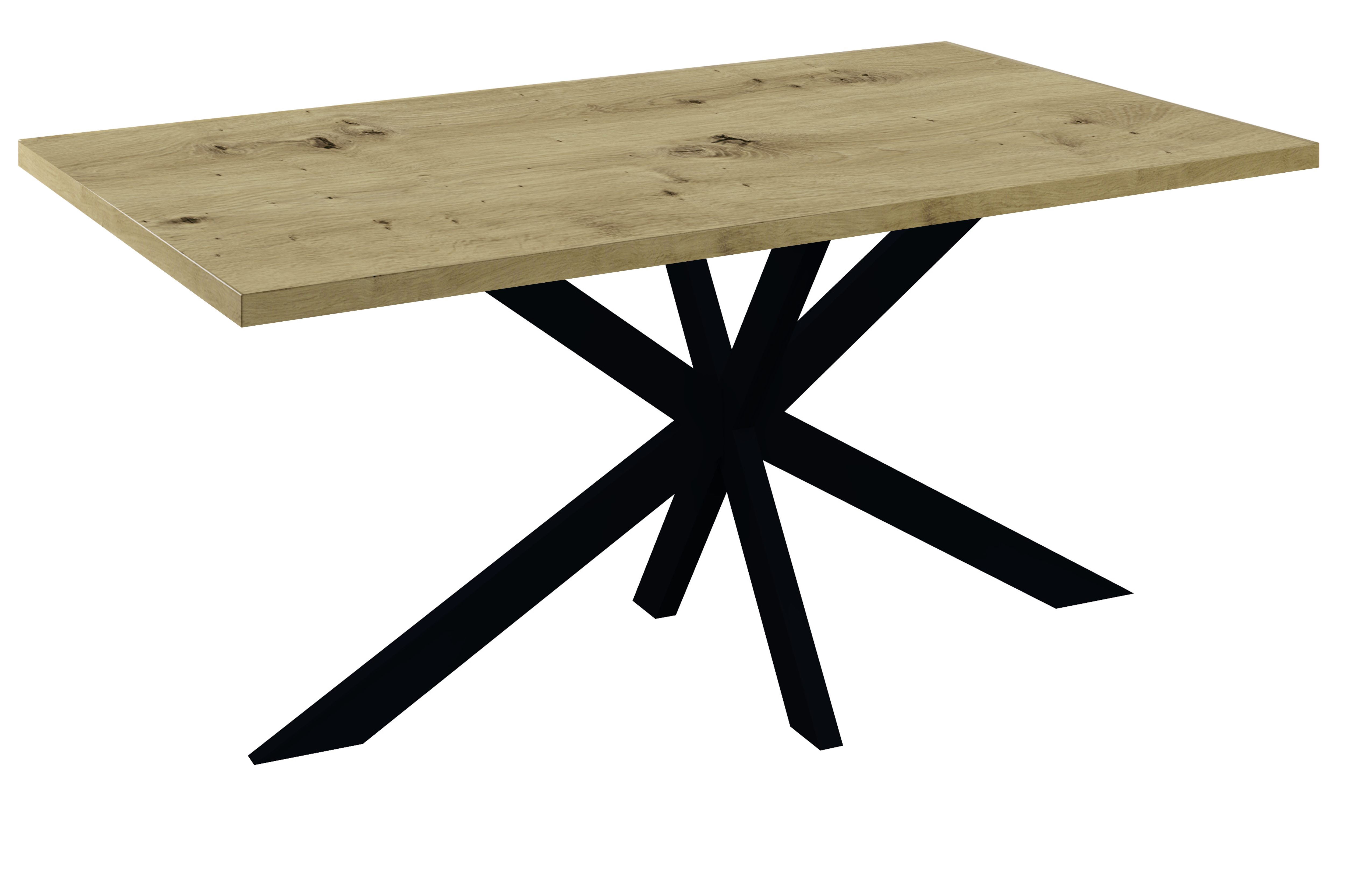 Esstisch, asteiche Dekor, gerade Kante - Multi-TS