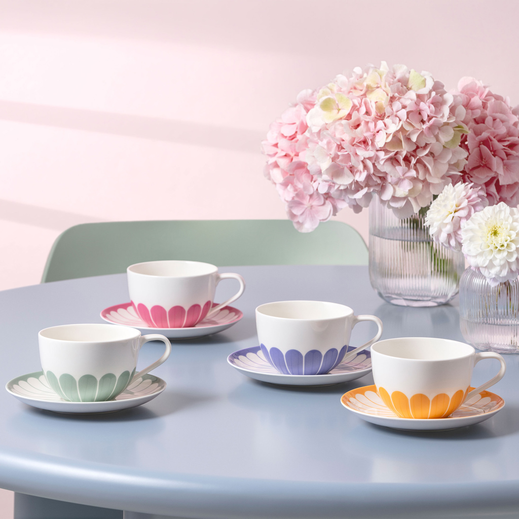 Fleur cassis Cappuccino-Tasse - ca. 11,1x7,1x14,4cm