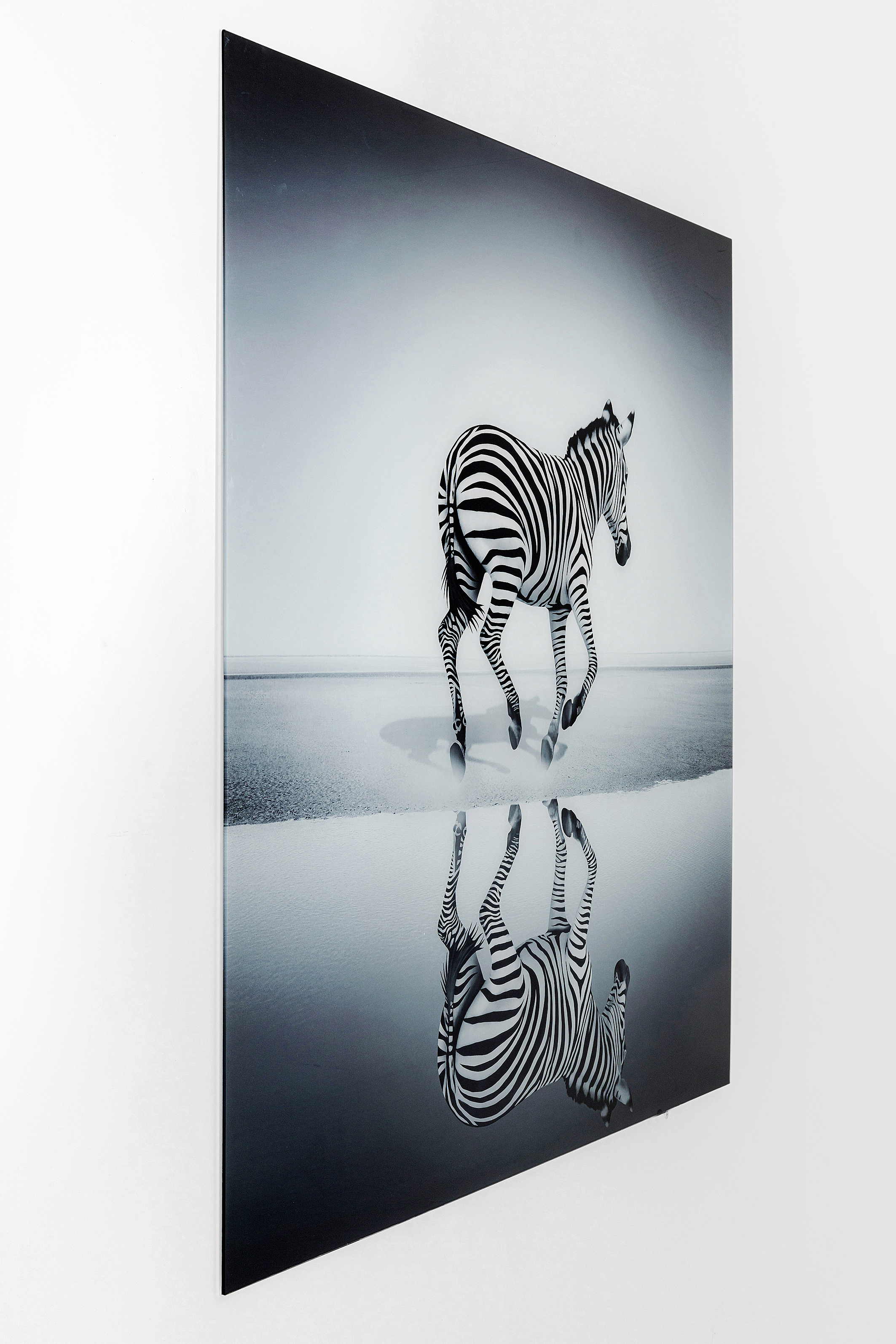Bild Glas Savanne Zebra - Luxury