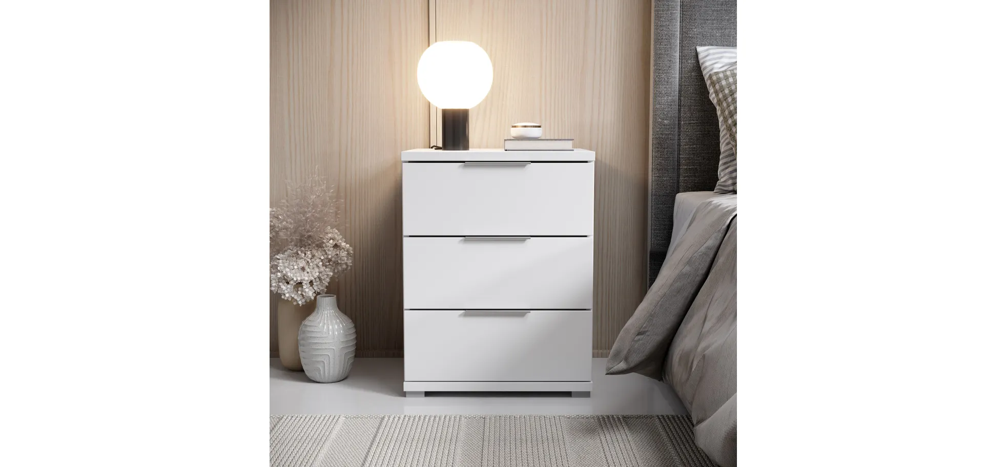 Nachtkommode, Weiß - MyStyle 3057