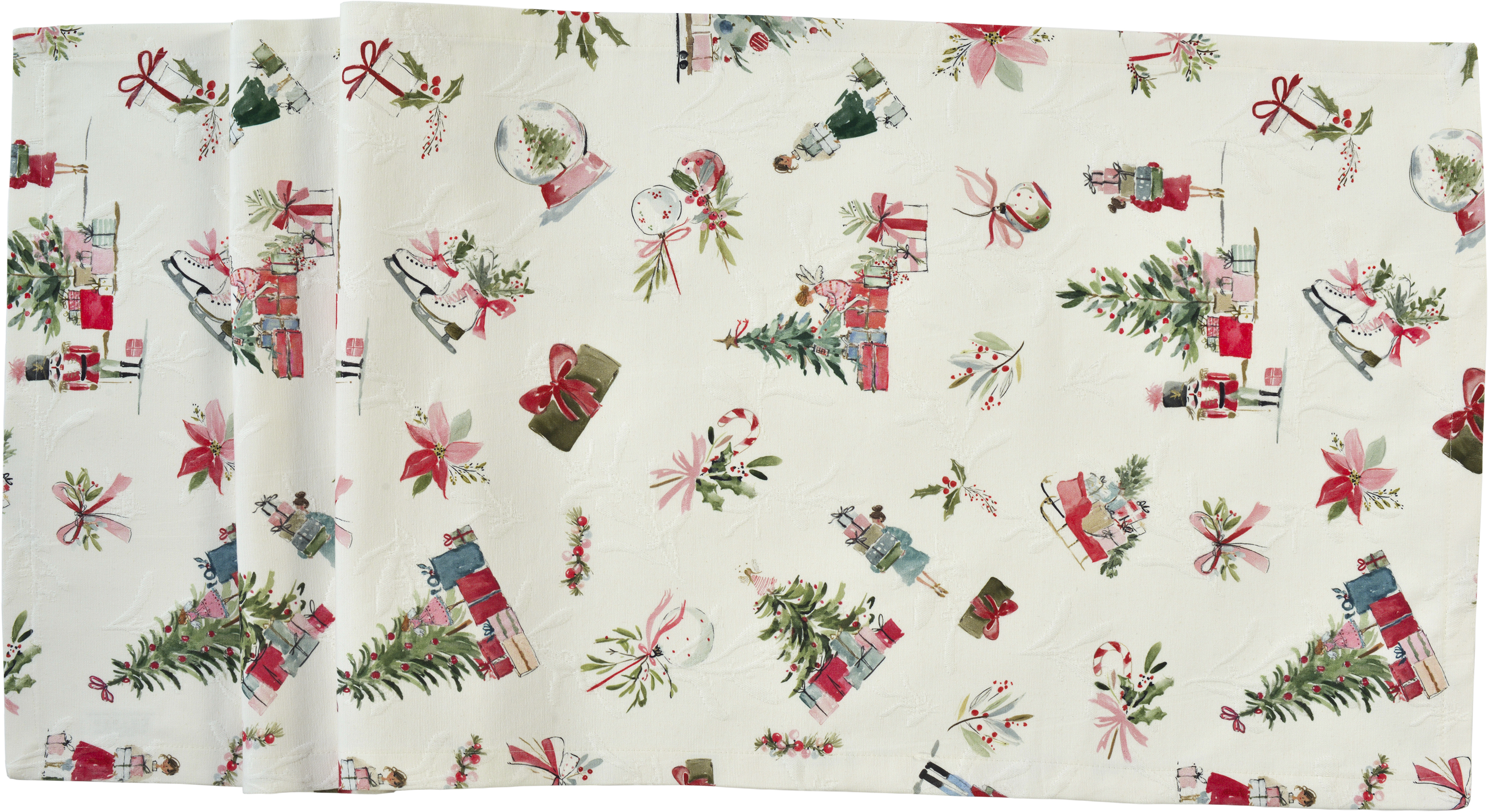 Mitteldecke Xmas Presets - 85x85cm, red/green