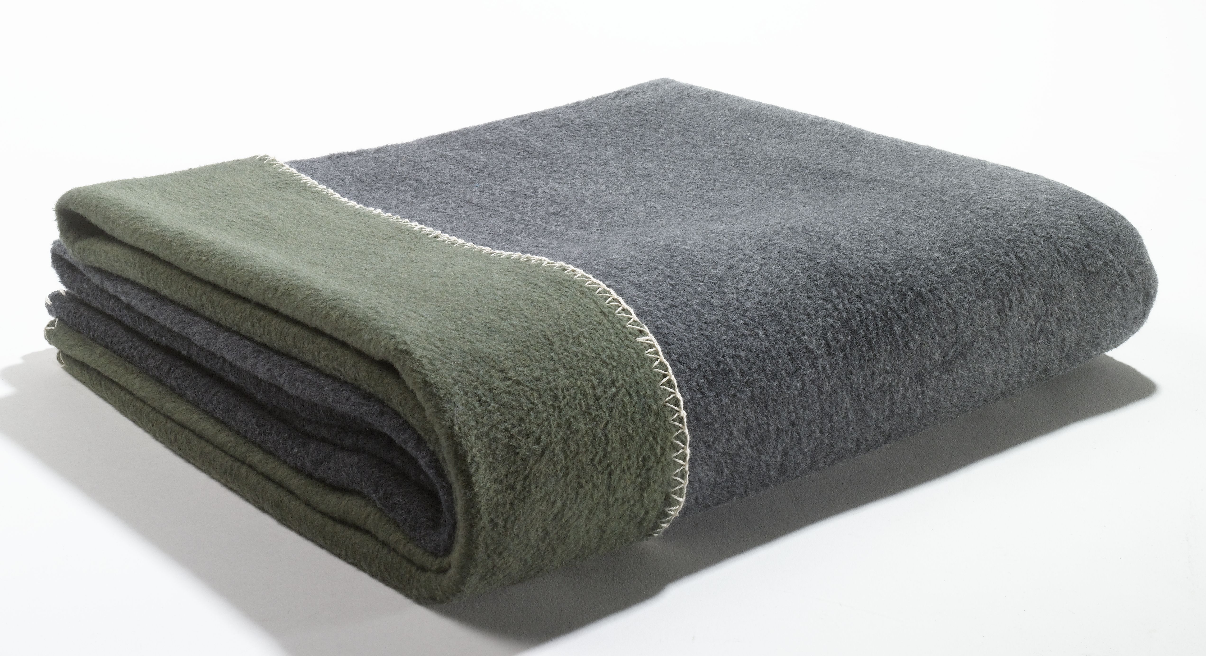 Casea Wohndecke, ca. 150x200cm, dunkelgrau/grün - Valencia