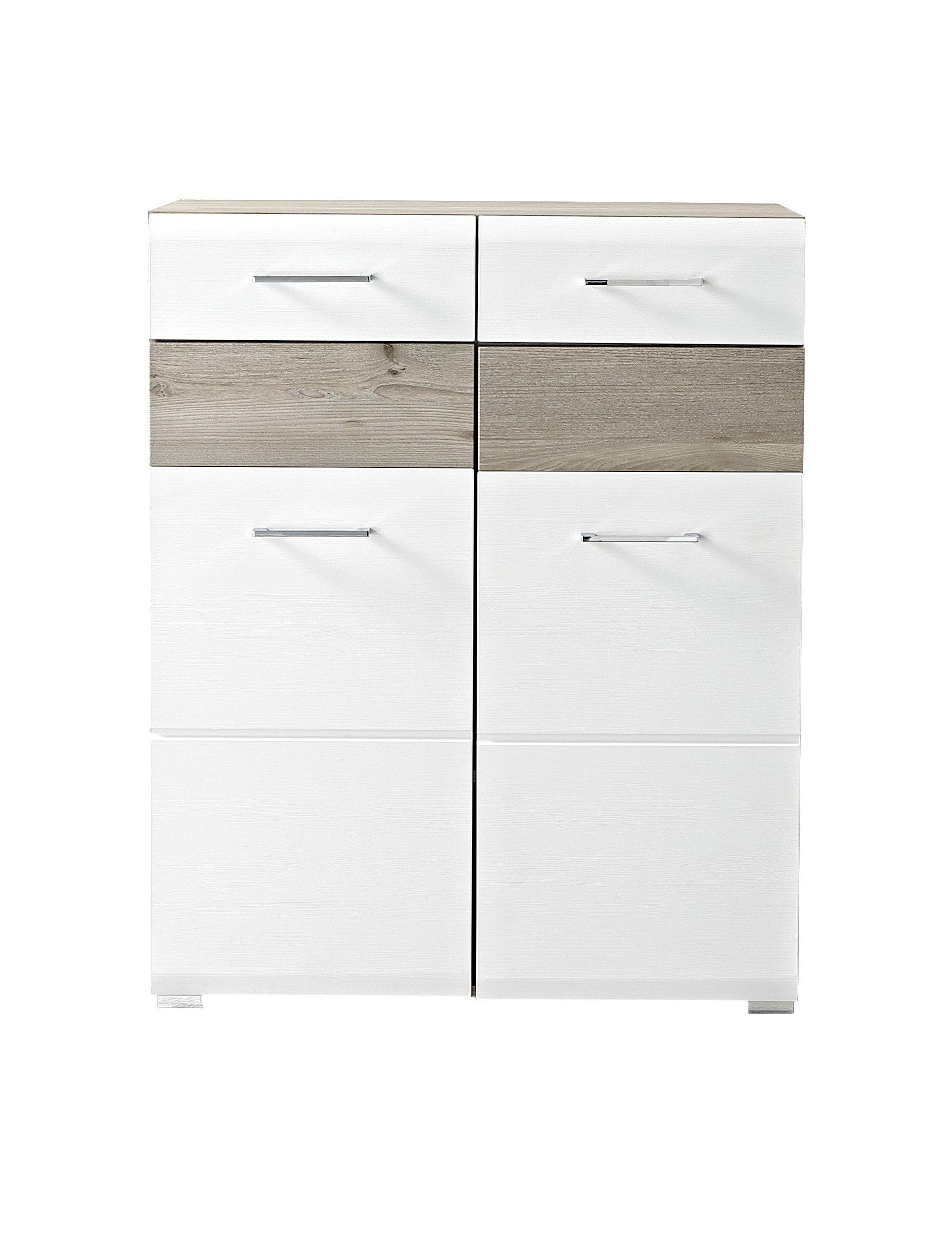 Schuhschrank, weiß MDF Struktur - IRIAN