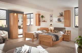Schlafzimmer,  Erle teilmassiv - KS25 Mondana
