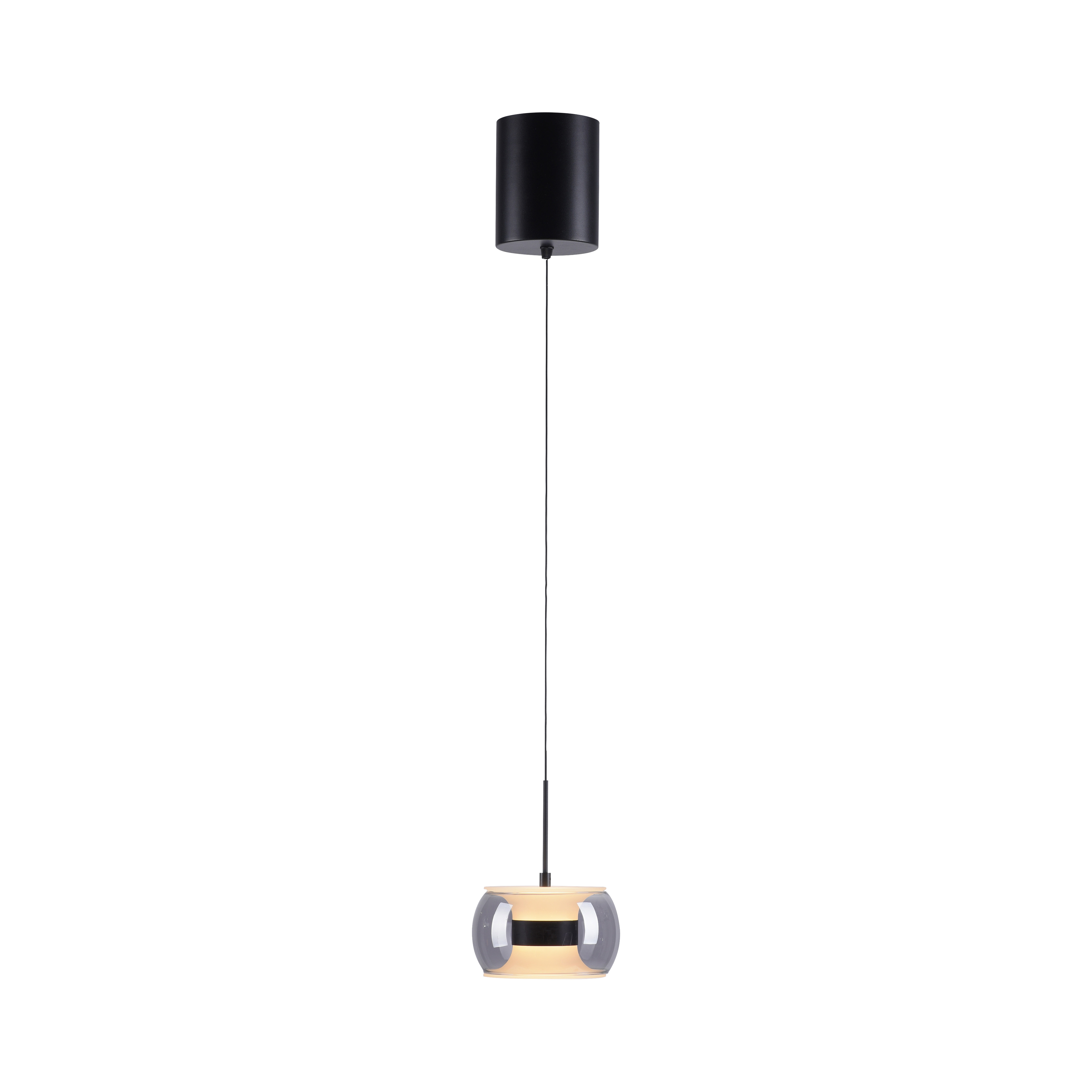 Pendelleuchte FUMEA - 1-flg., LED, schwarz, Höhenverstellbar