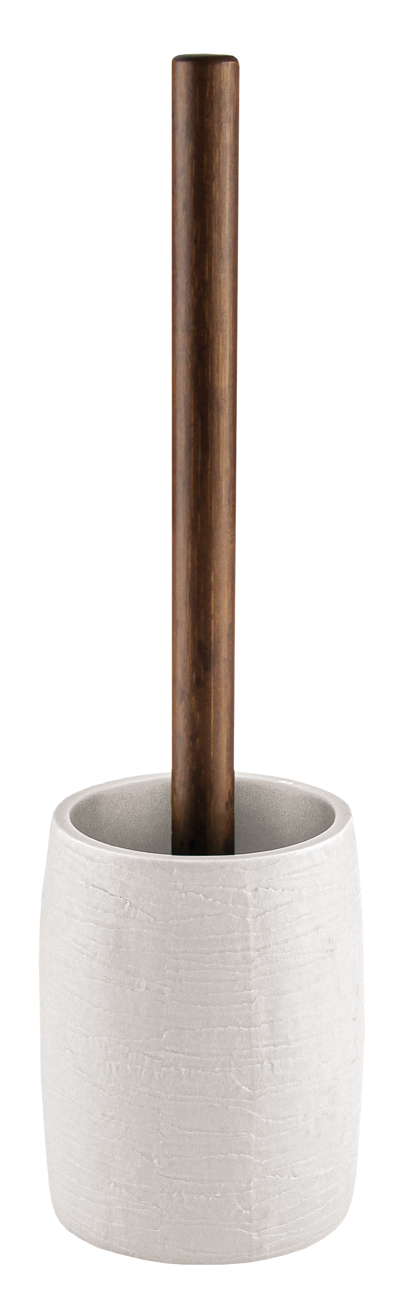WC-Bürsten-Halter, Harper, Auster - Polyresin/Bambus