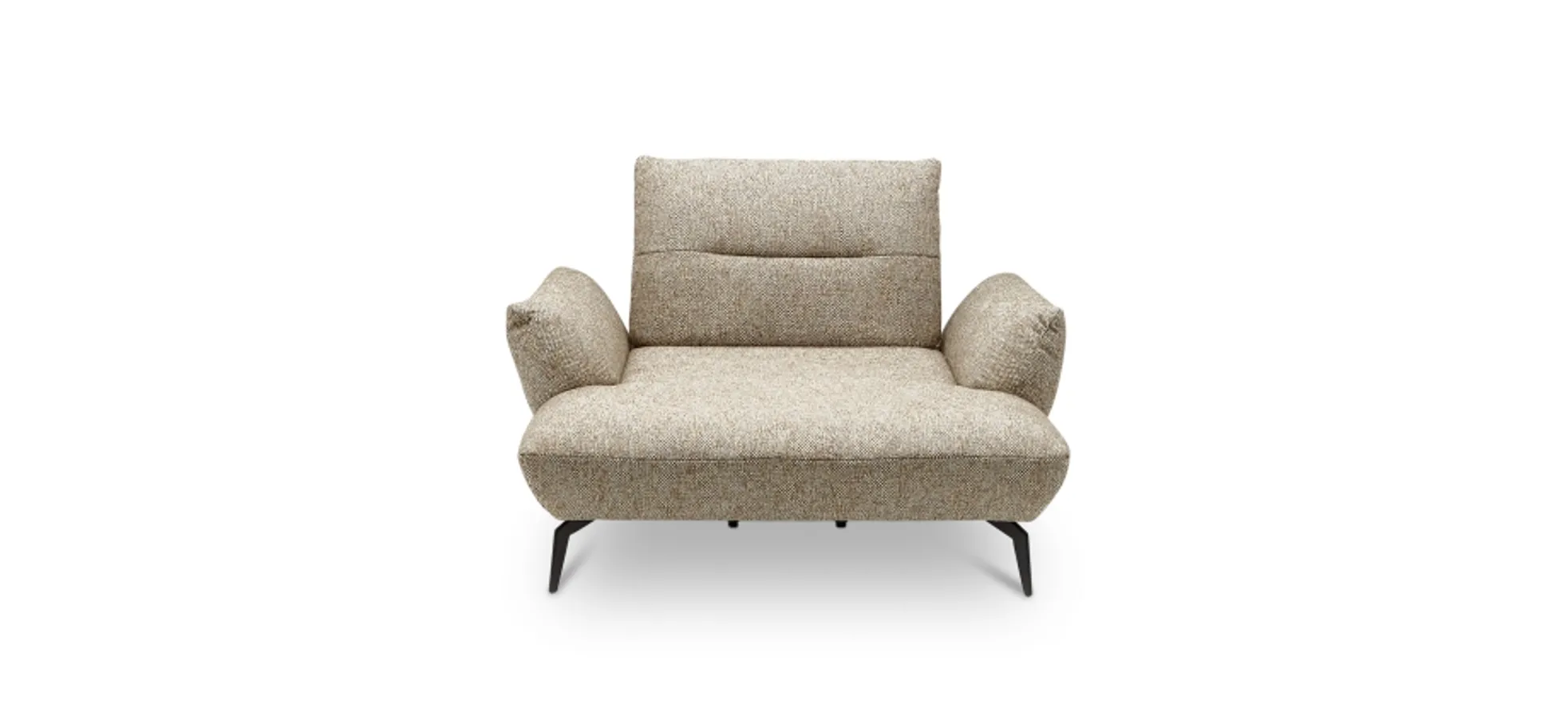 Sessel PAYTON - Loveseat inkl. Rückenneigung, Stoff, Terracotta