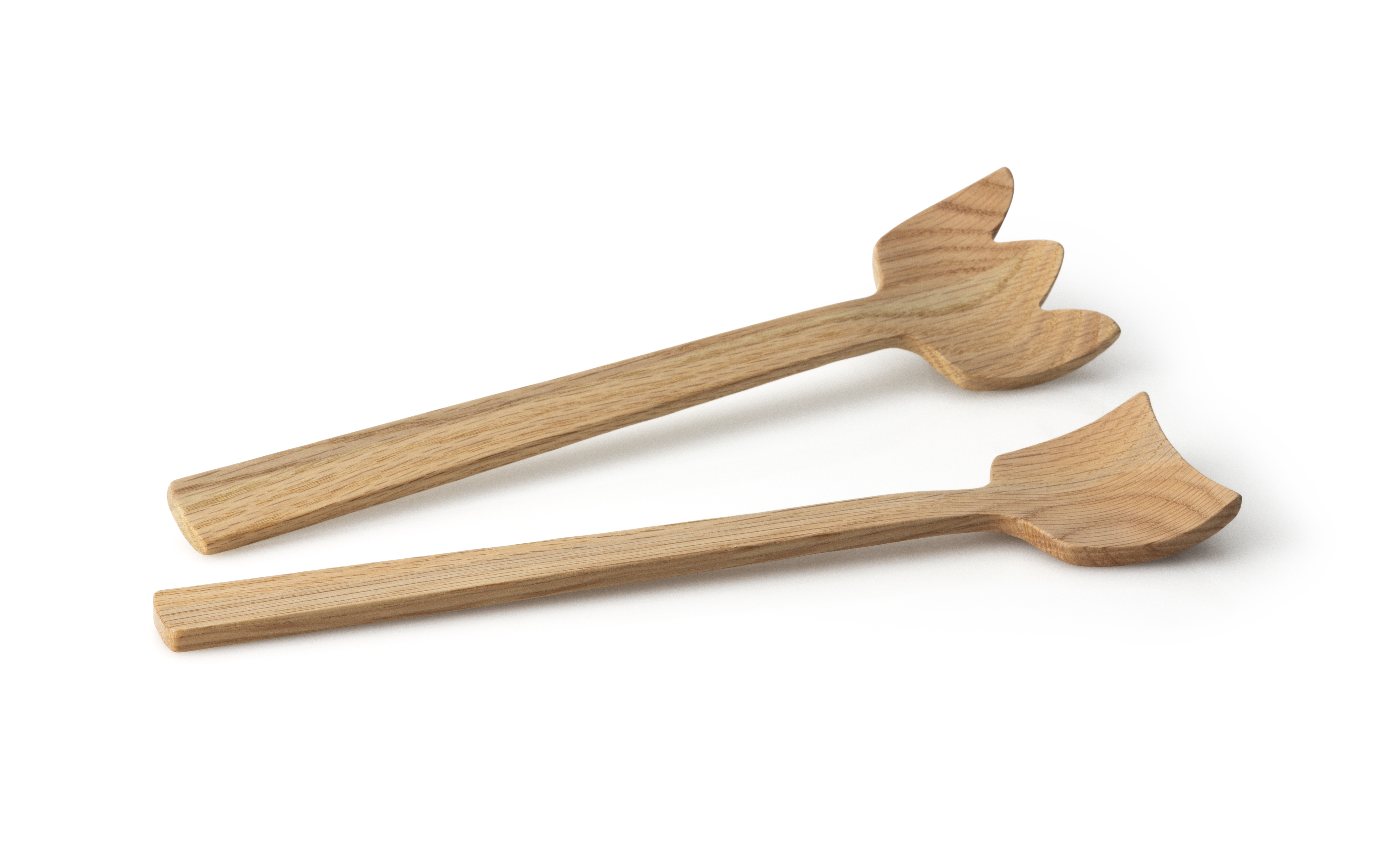 Salatbesteck Tulip Eiche  - 30,5cm