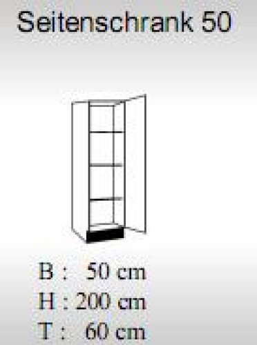 Stauraumschrank,Seitenschrank, 50 cm breit - Alina