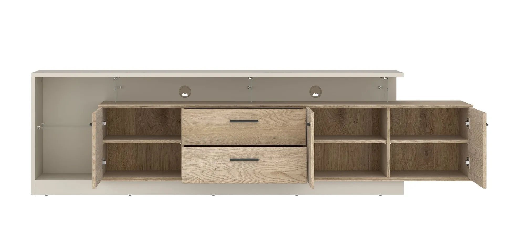 Lowboard, Eiche, Cashmere - Waleah