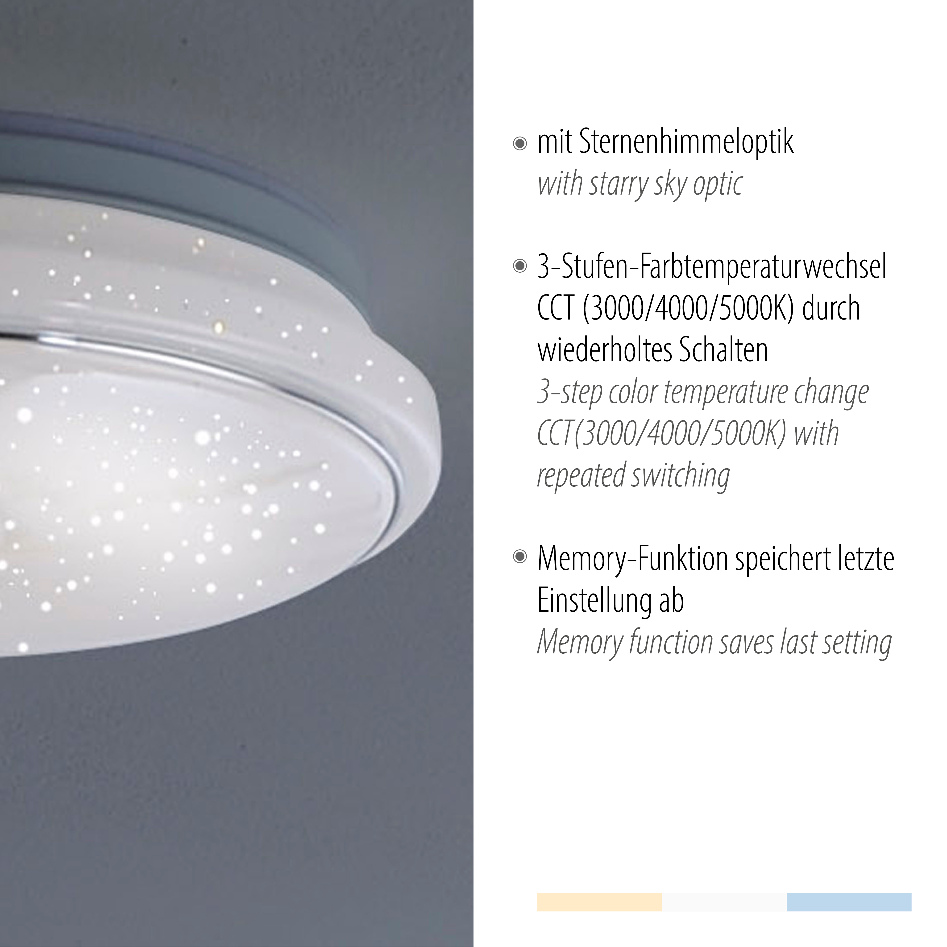 Deckenleuchte - ca. Ø35x9,5cm