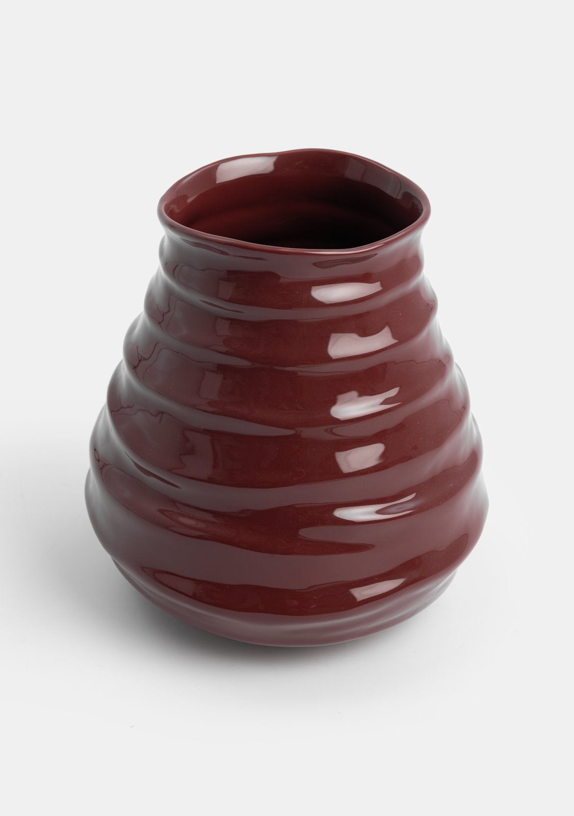 Vase Dyon Höhe 27 cm bordeaux - Coco Maison