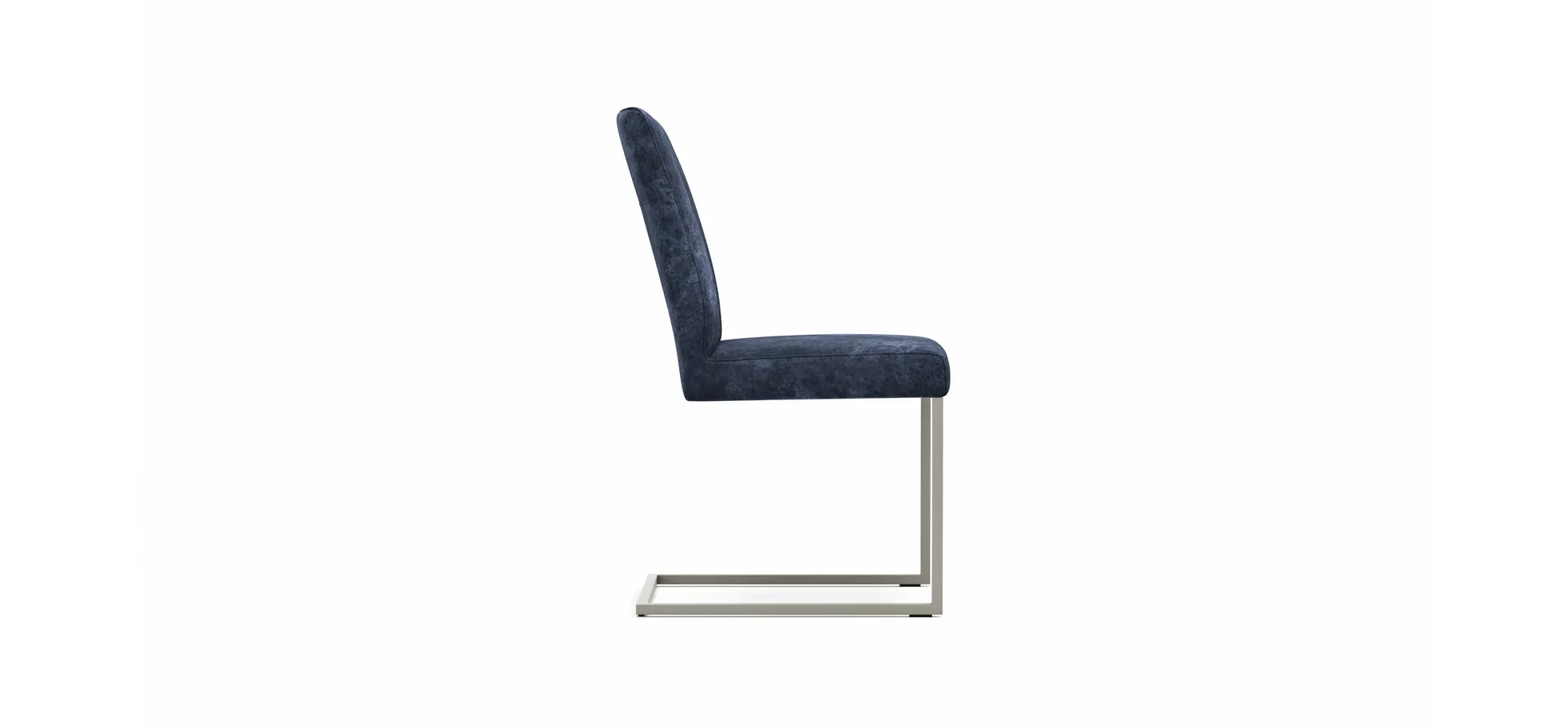 Freischwinger Edmonton - Stoff, Blau