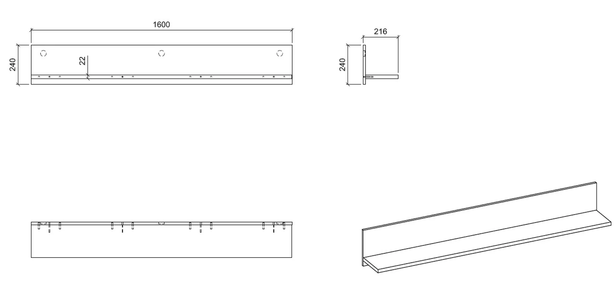 Wandpaneel, Coast Evoke Eiche - Waca