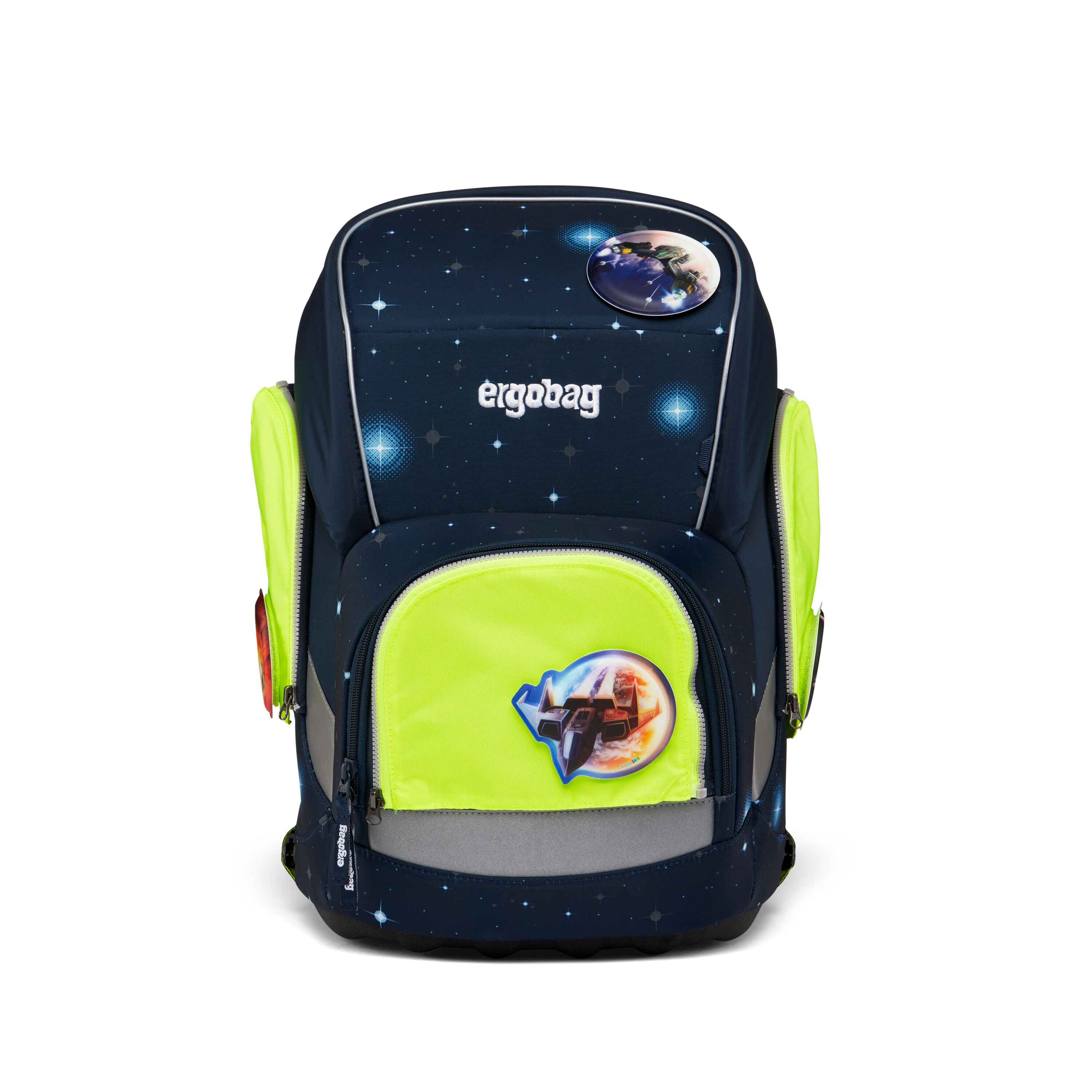ergobag Sicherheitsset, gelb - fluo zip