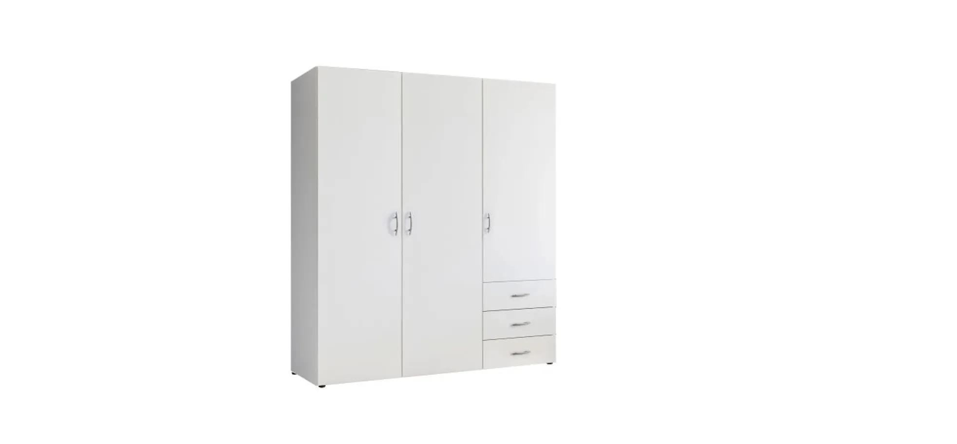 Kleiderschrank- B ca. 150 cm, Weiß