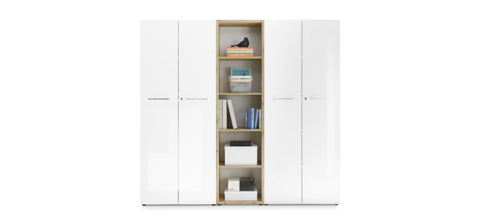 Aktenschrank GWEN - B/H/T ca. 80x196x37 cm, Eiche Dekor