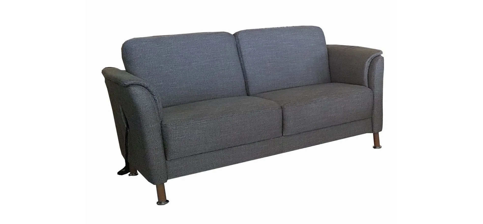 Sofa - 2,5 Sitzer, Stoff, Graugrün