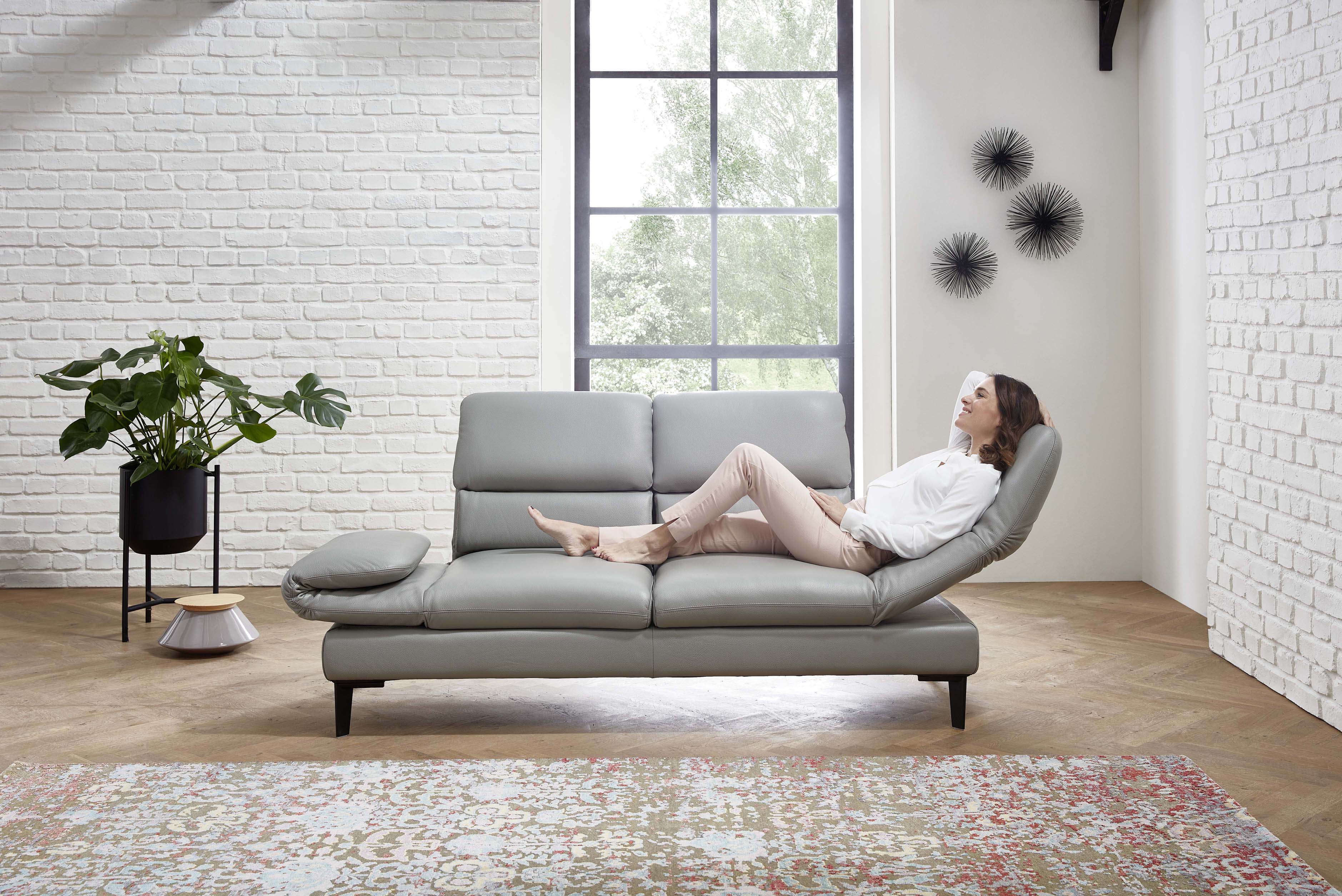 Sofa 2,5-sitzig, Leder Larina asche - MyStyle 2151 Sofa 2,5-sitzig, Leder Larina asche - MyStyle 2151