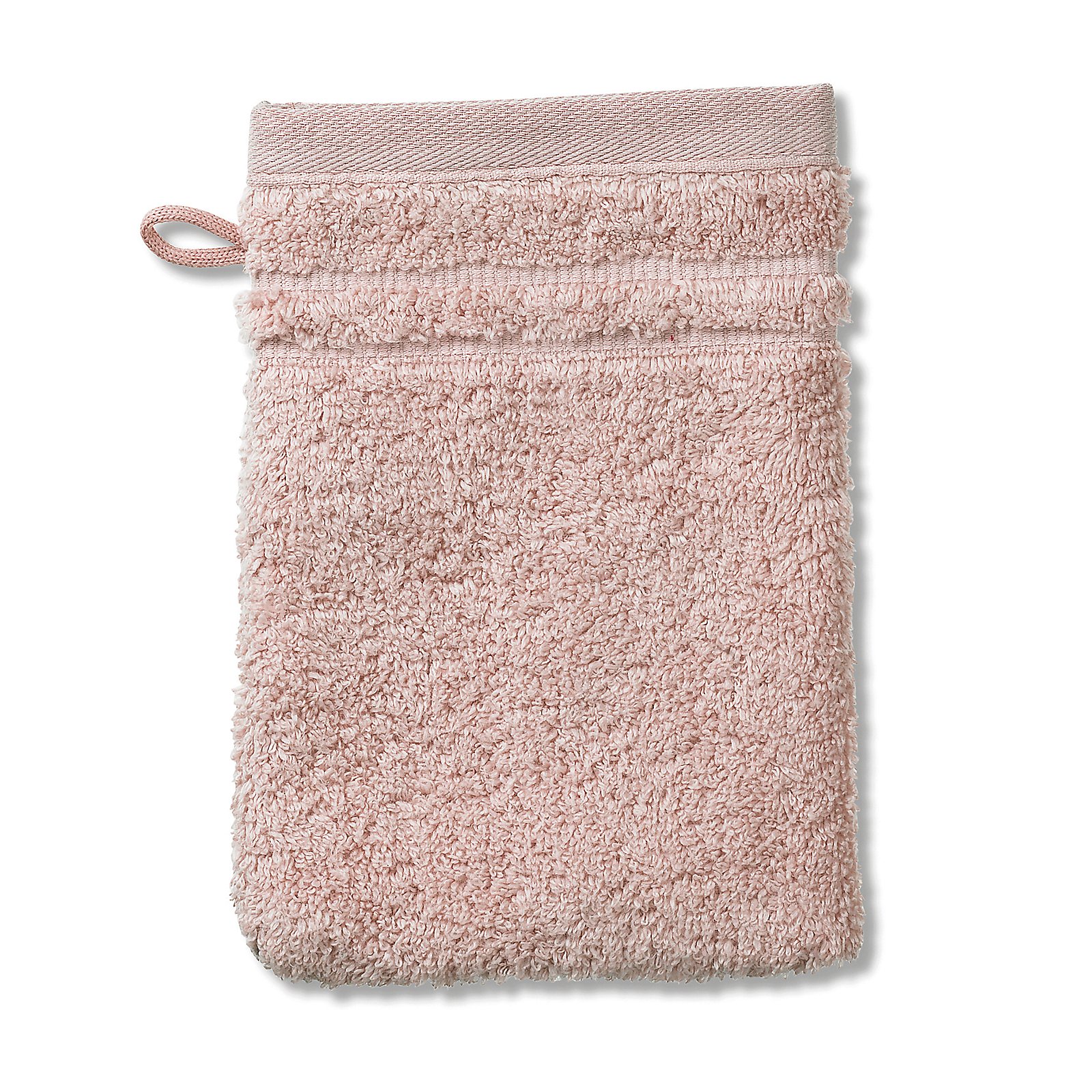 Waschhandschuh Leonora 21x15 cm - 100%Baumwolle Premium altrosa